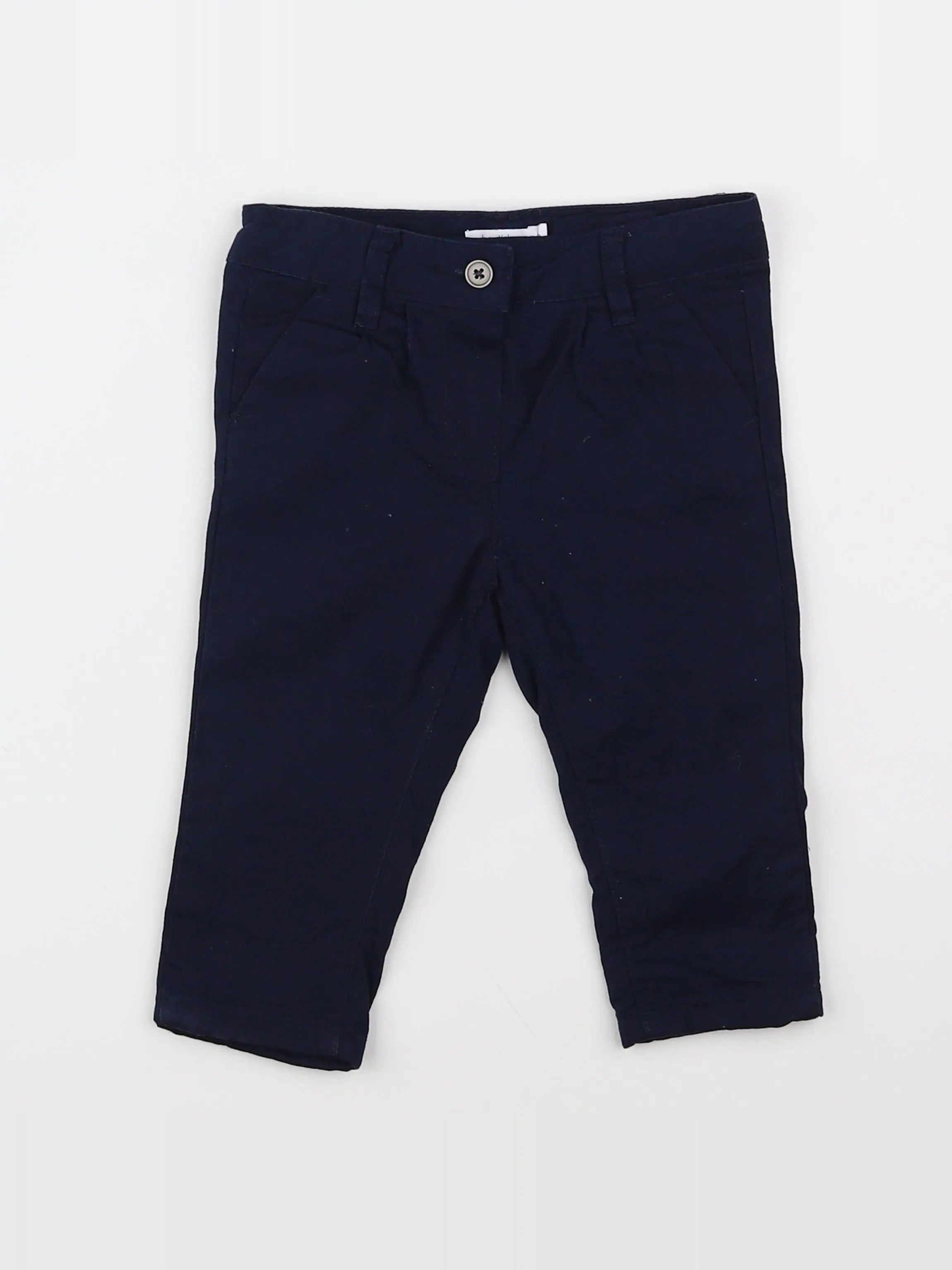 Boutchou - pantalon doublé bleu - 6 mois