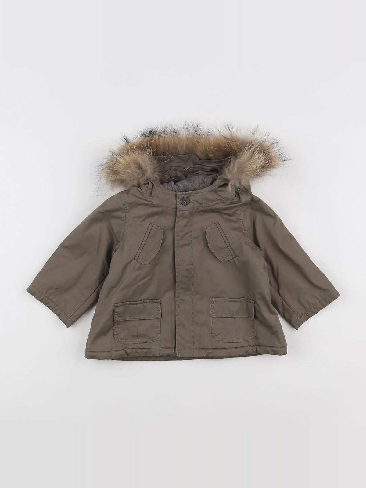 Bonpoint - imperméable marron - 12 mois