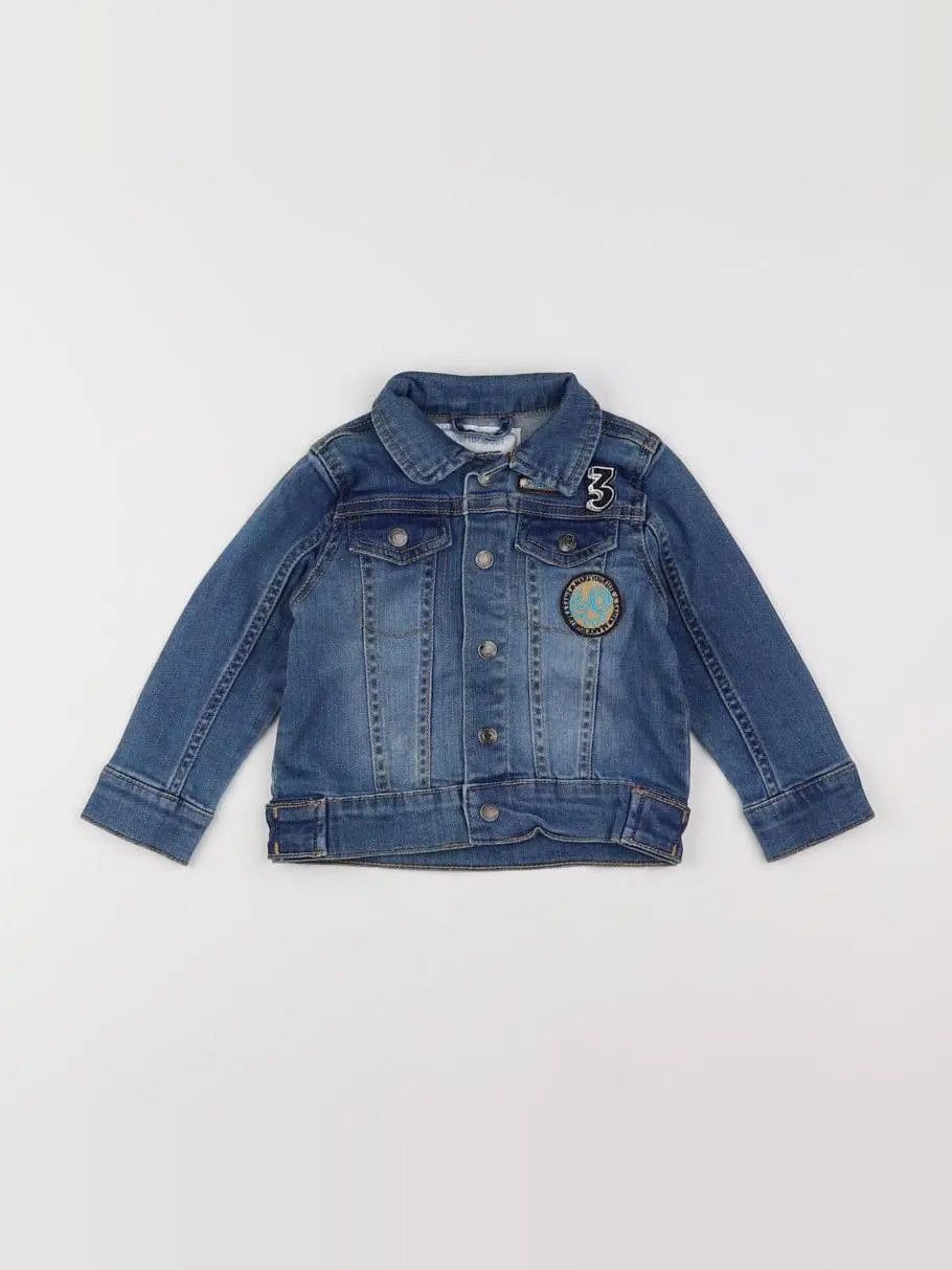Vertbaudet - veste bleu - 18 mois