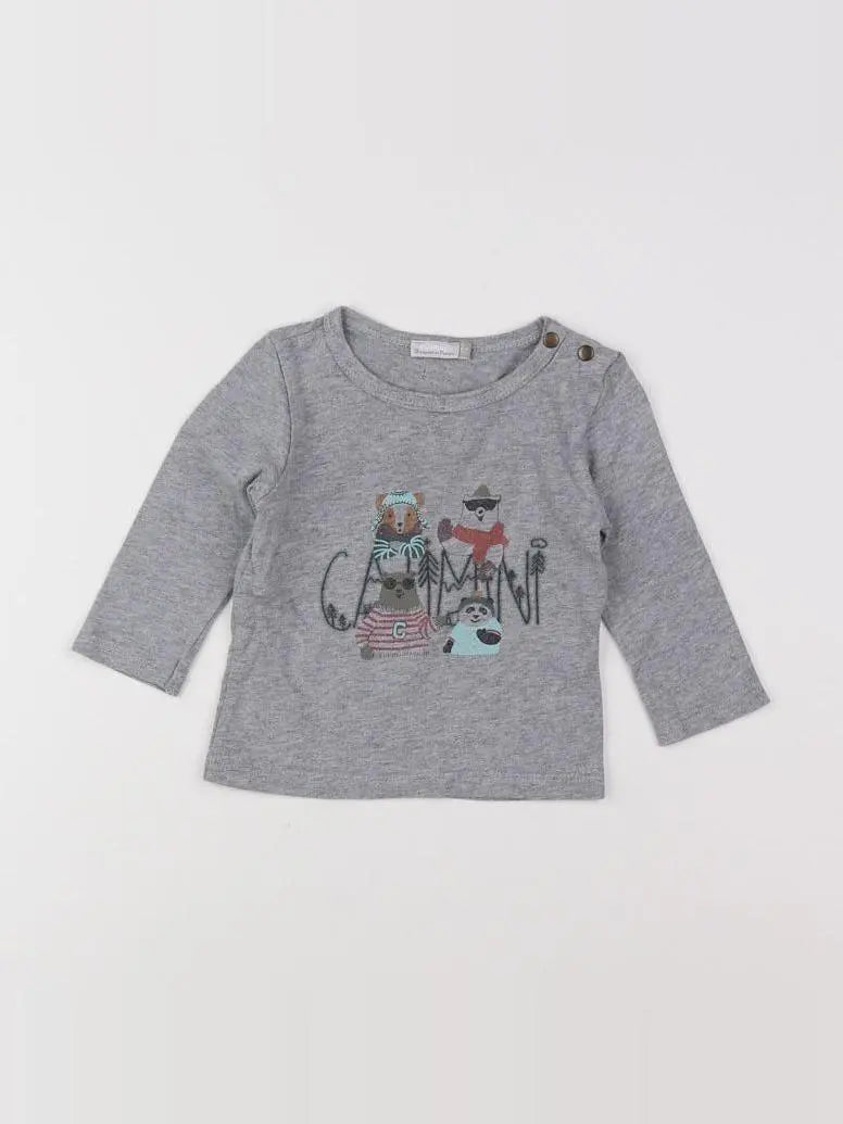Catimini - tee-shirt gris - 3 mois