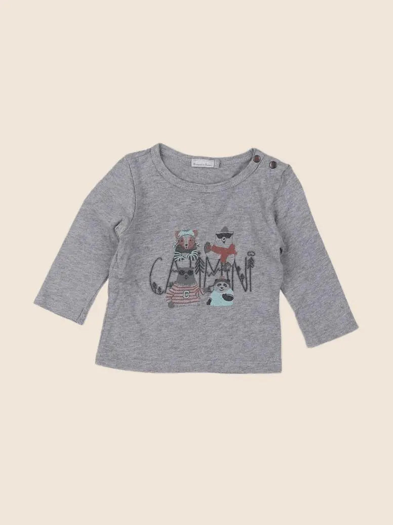 Catimini - tee-shirt gris - 3 mois