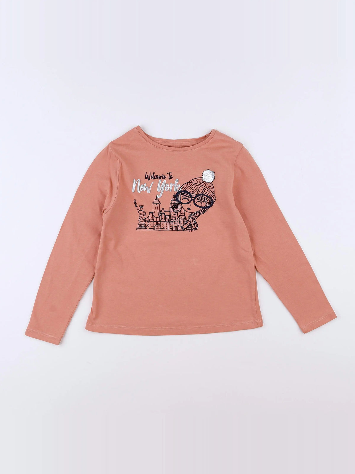Vertbaudet - tee-shirt orange - 6 ans