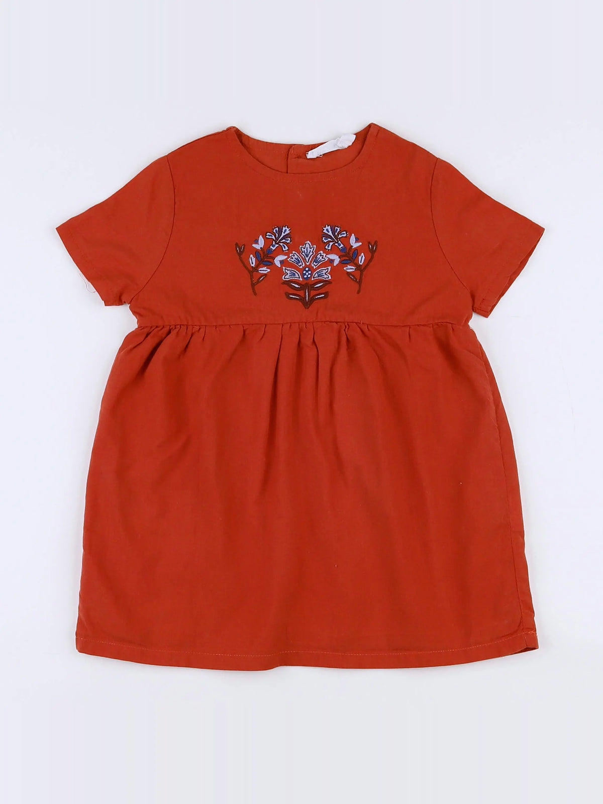 Eden & Victor - robe orange - 12 mois