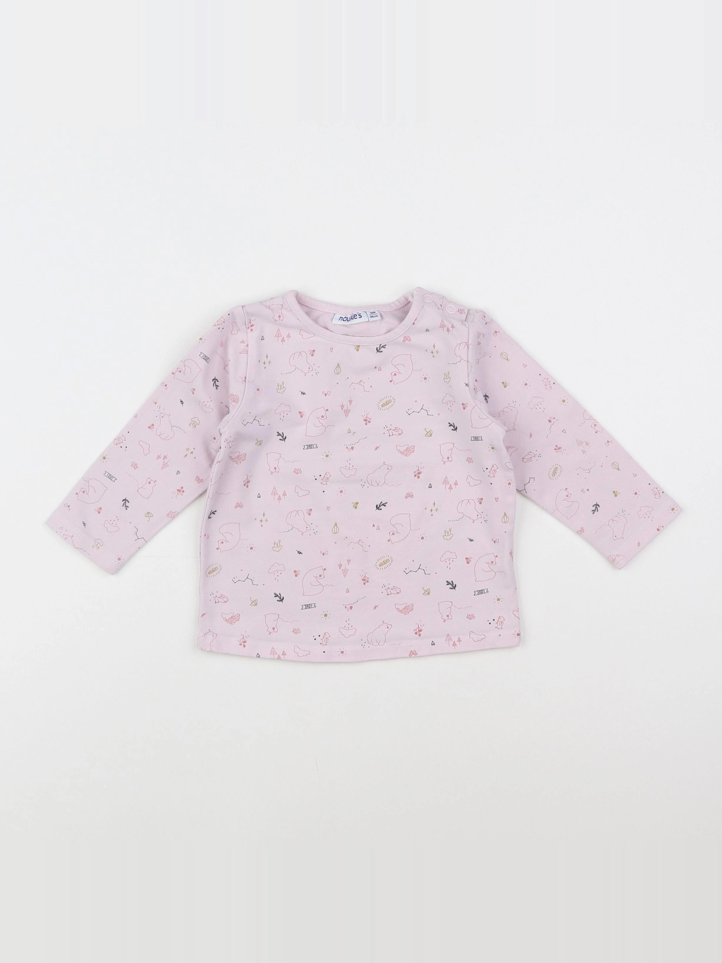 Noukie's - tee-shirt rose - 18 mois