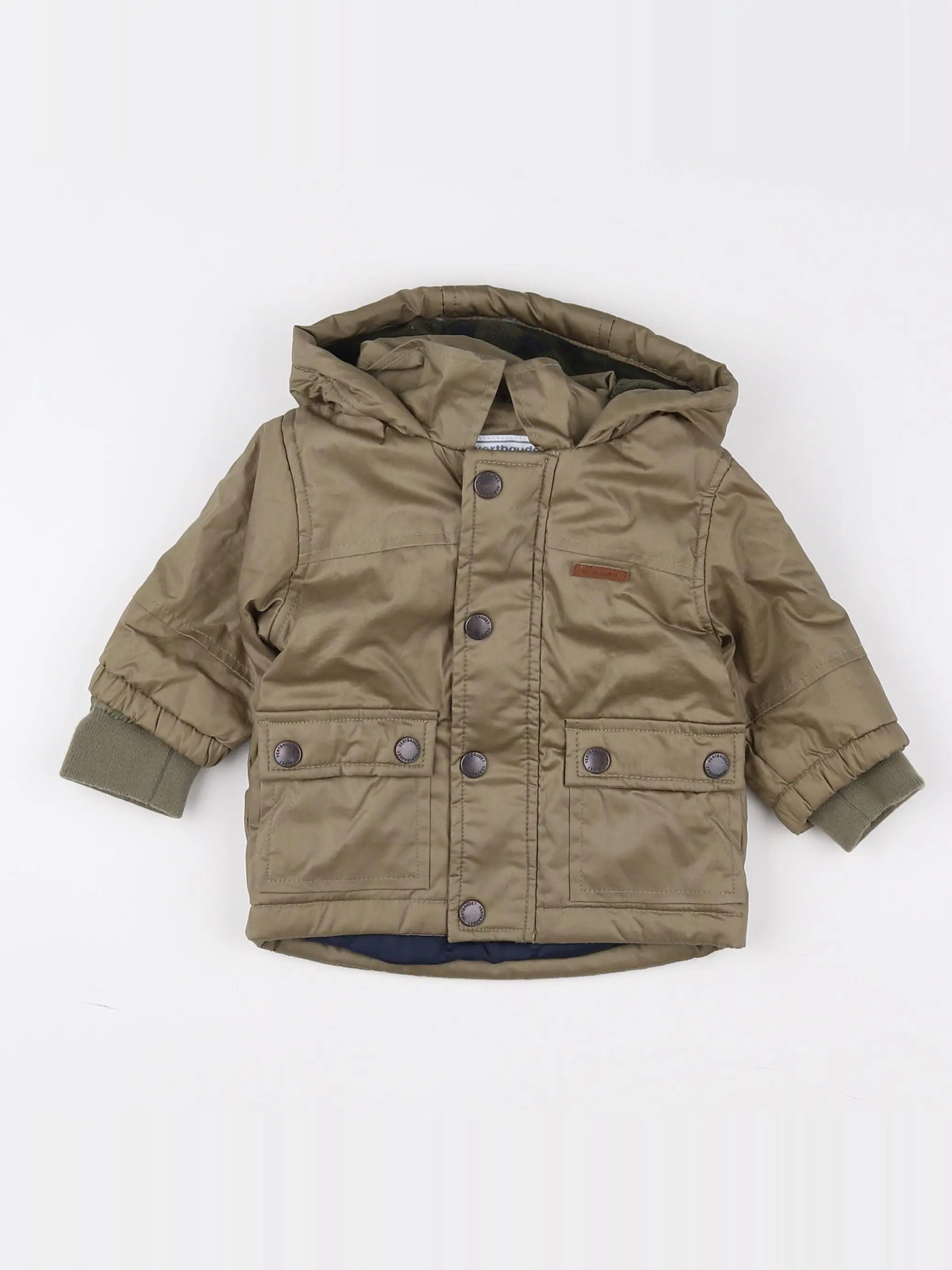 Vertbaudet - parka vert - 3 mois