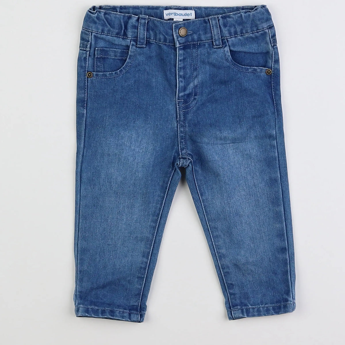 Vertbaudet - jean bleu - 9 mois