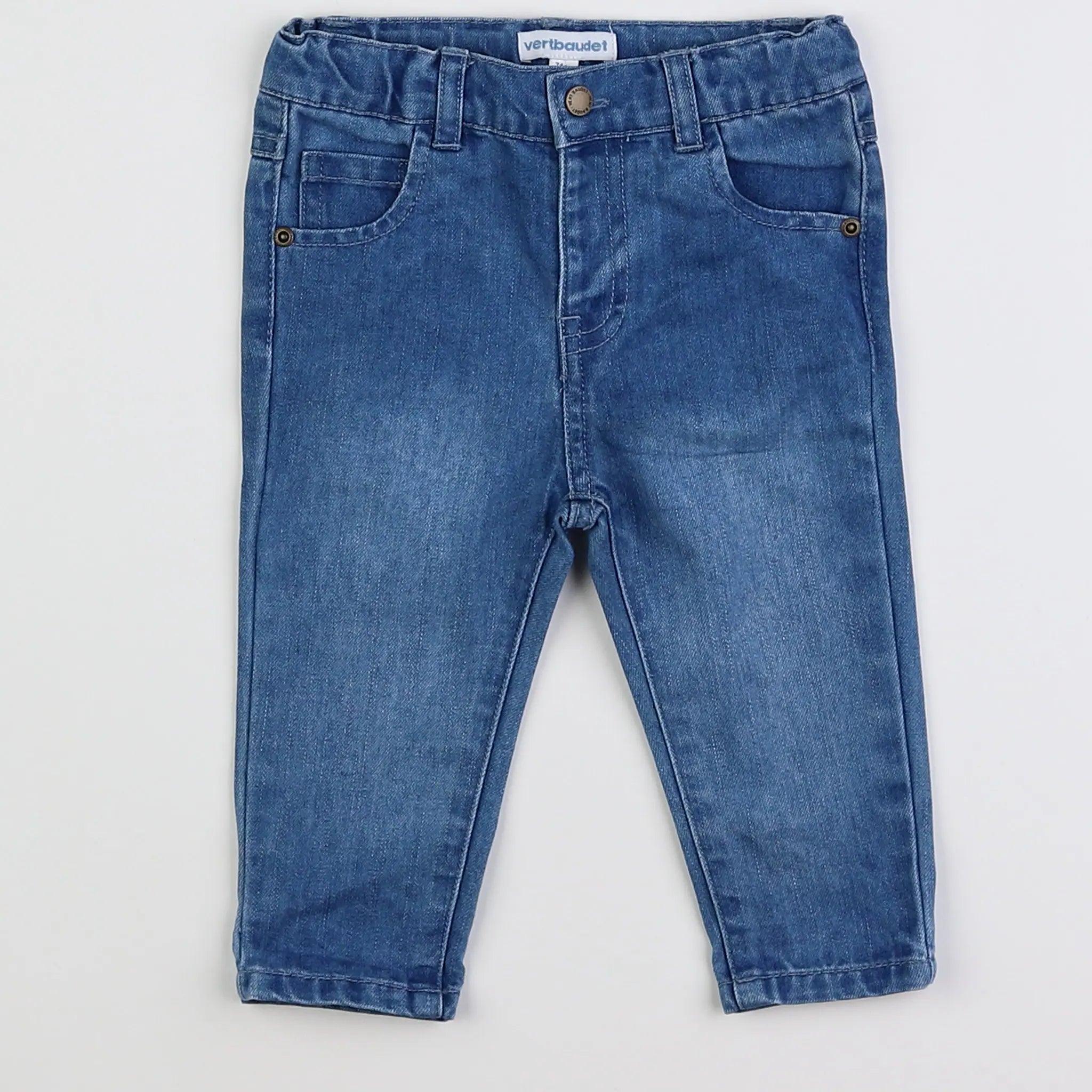 Vertbaudet - jean bleu - 9 mois