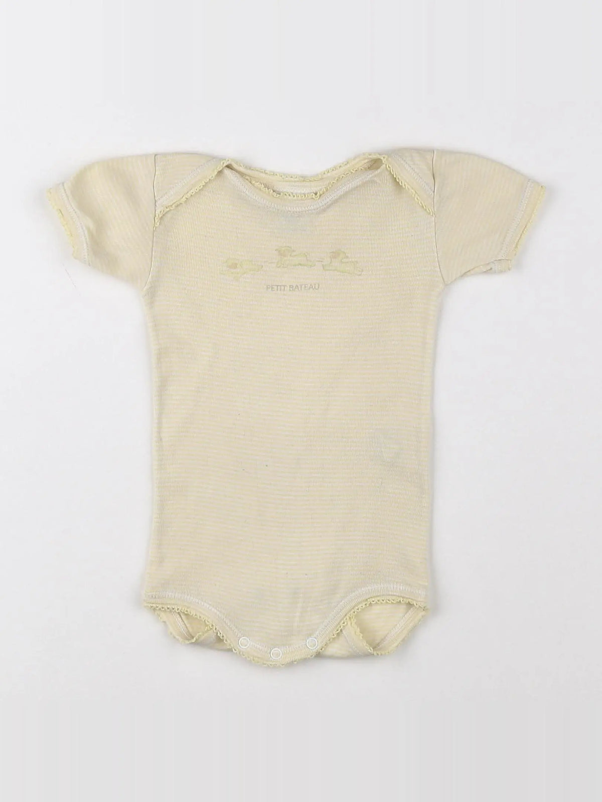 Petit Bateau - body jaune - 3 mois