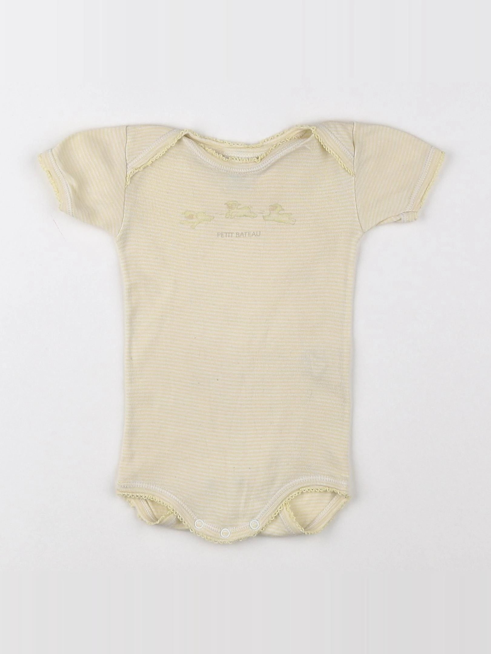 Petit Bateau - body jaune - 3 mois