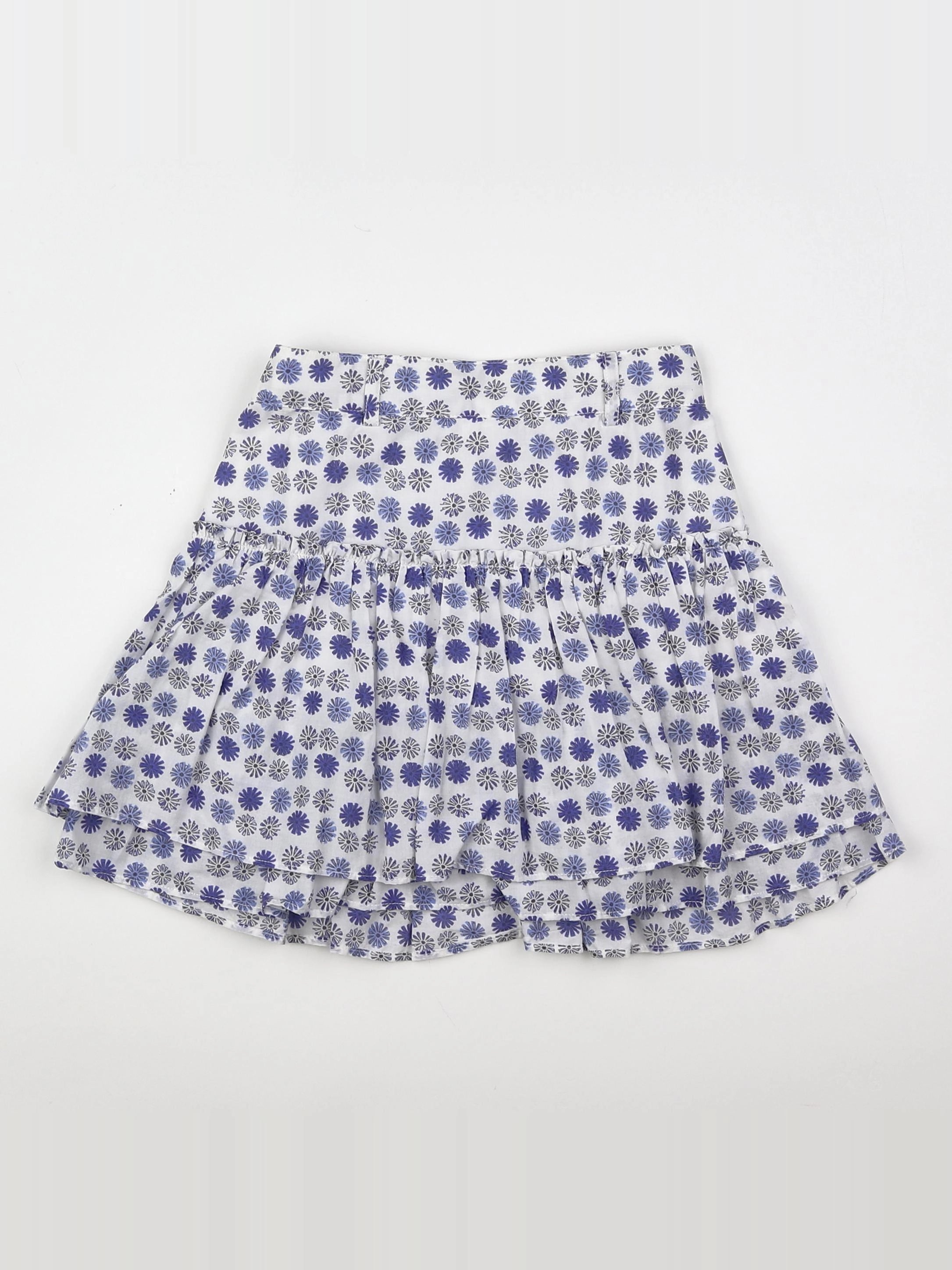 Okaidi - jupe blanc, bleu - 8 ans