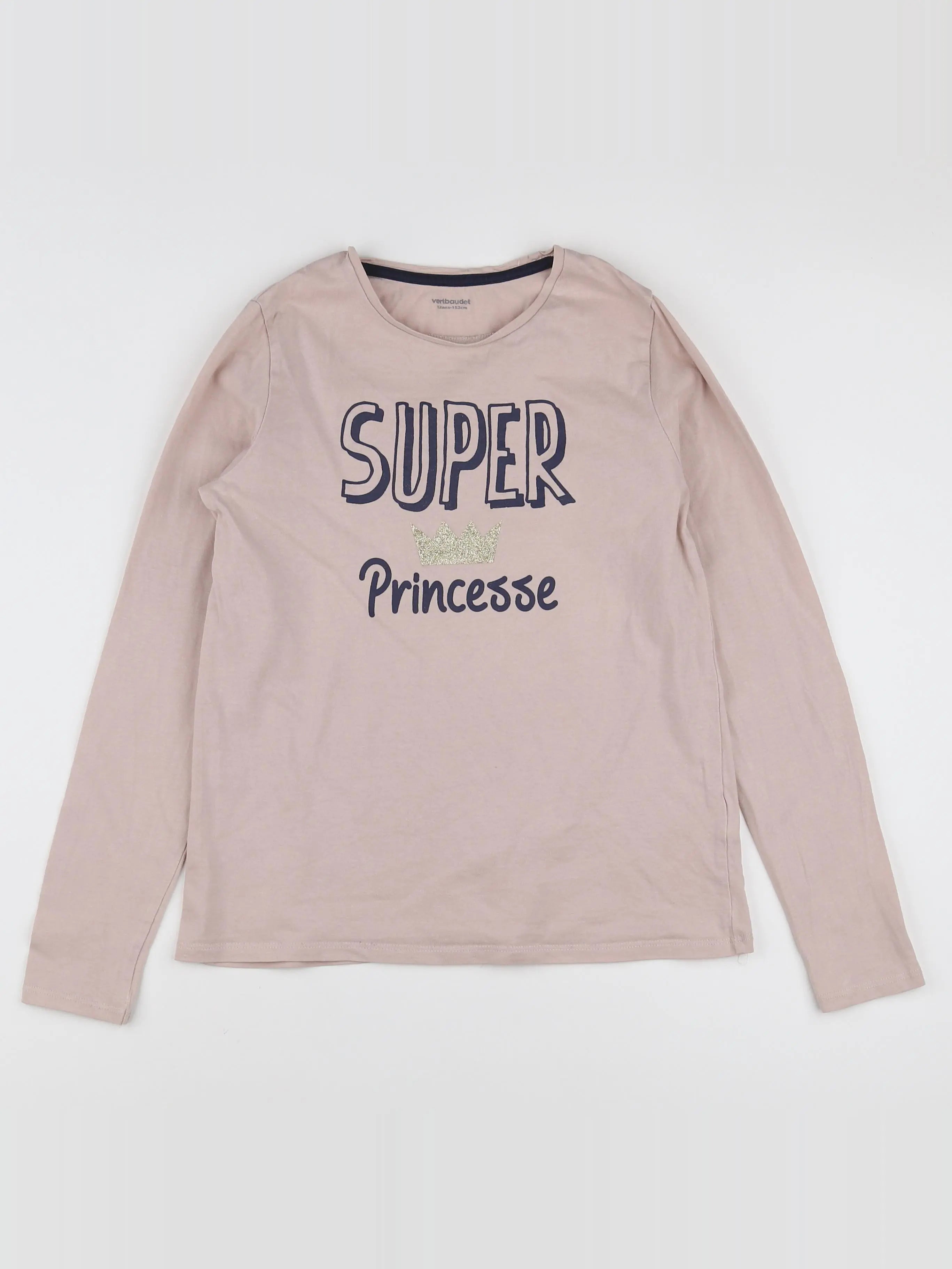 Vertbaudet - tee-shirt rose - 12 ans