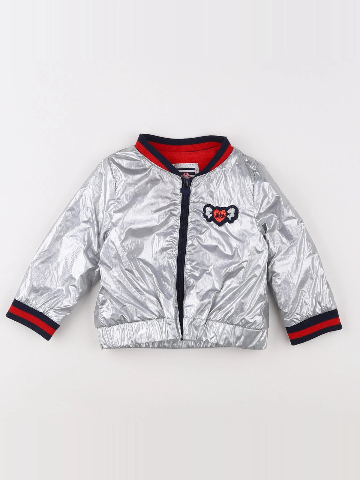 IKKS - veste doublé argent - 12 mois