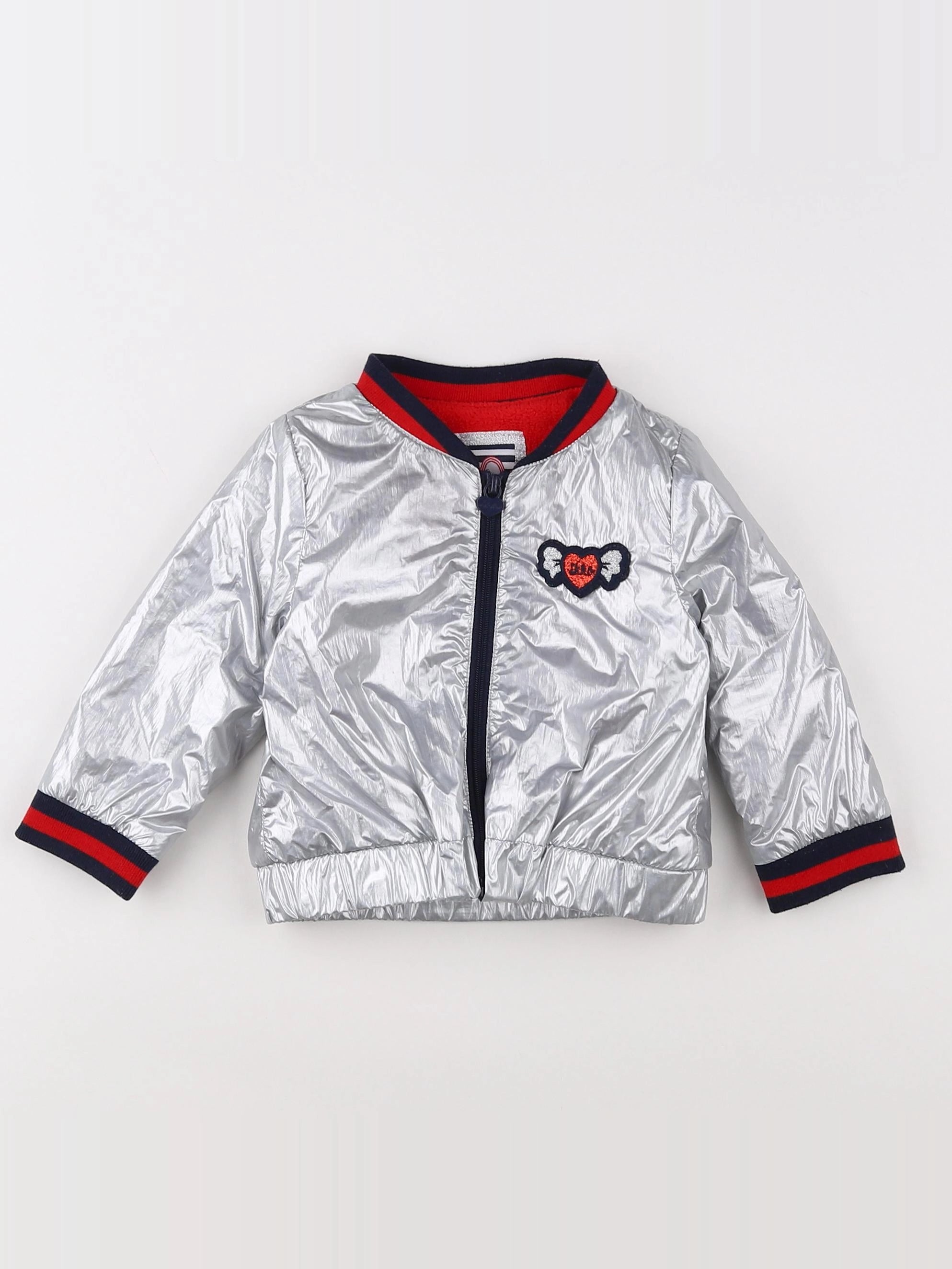 IKKS - veste doublé argent - 12 mois