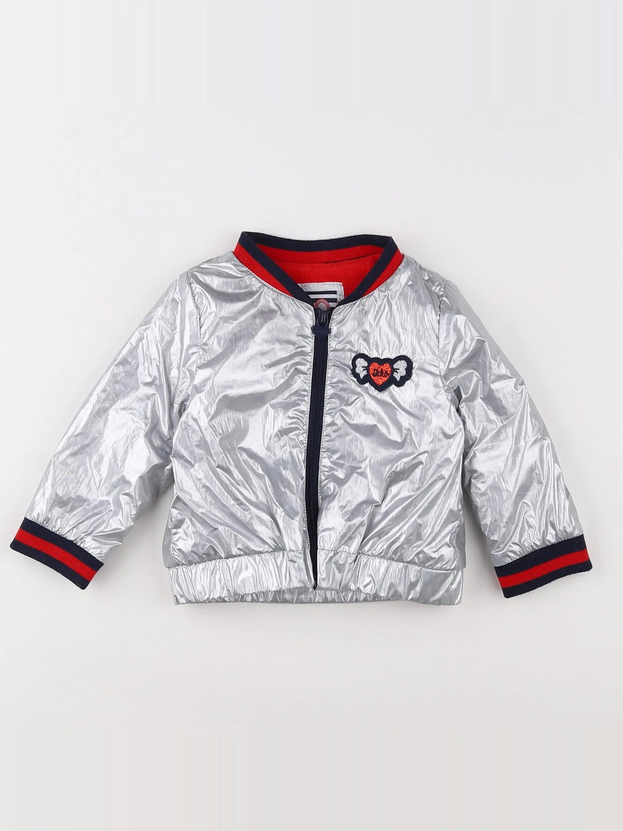 IKKS - veste doublé argent - 12 mois