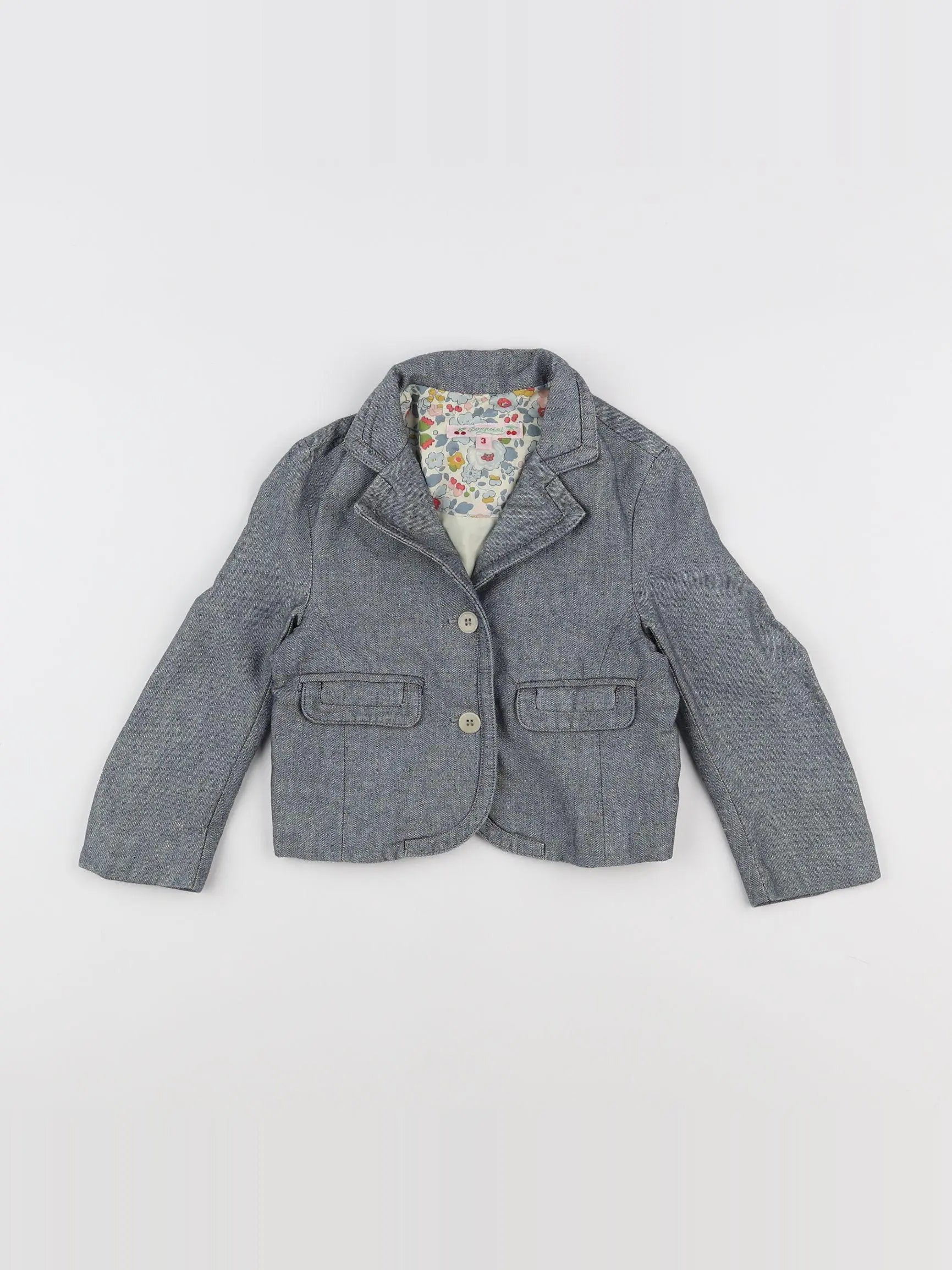 Bonpoint - veste bleu - 3 ans