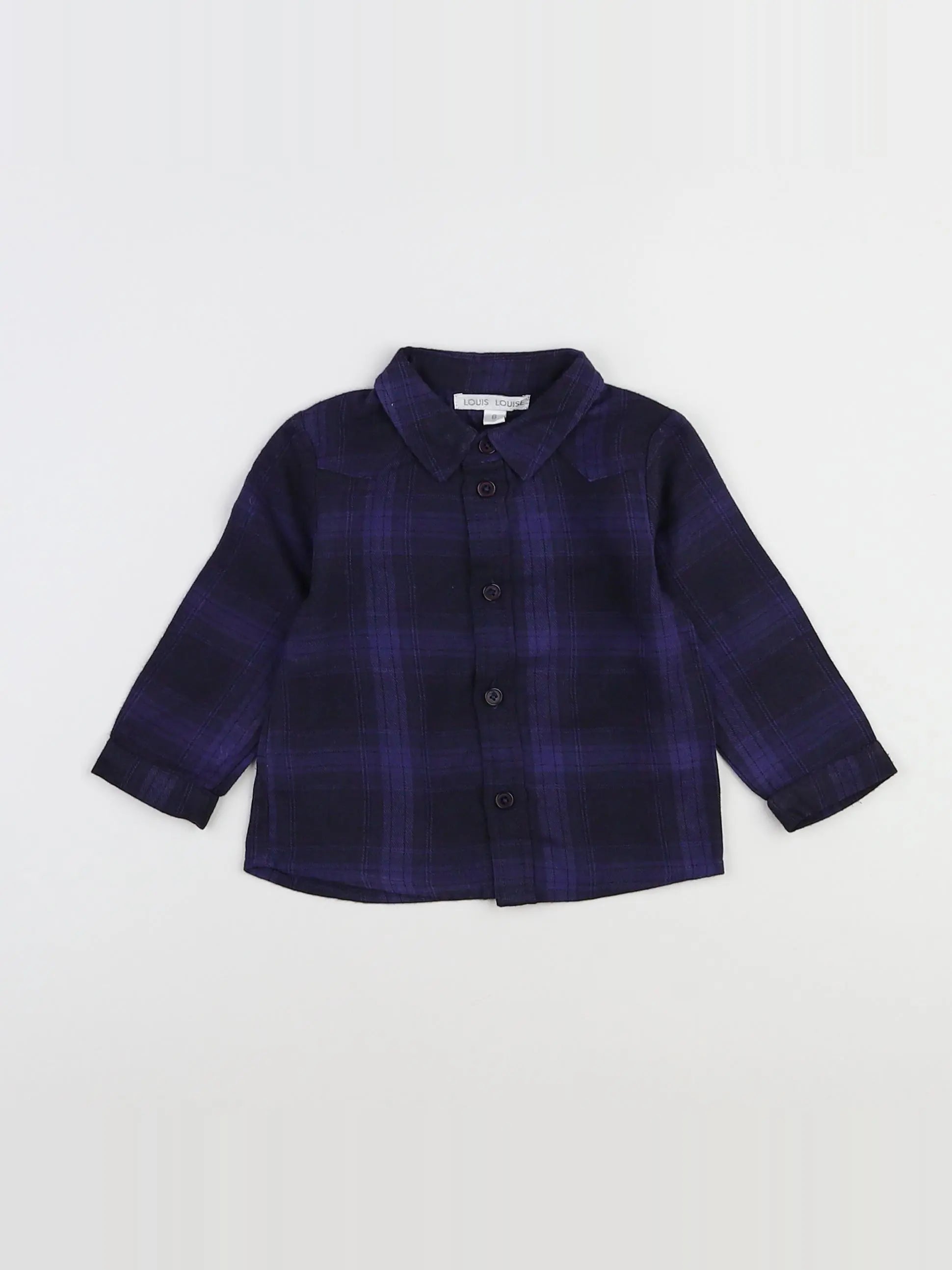 Louis Louise - chemise bleu - 6 ans