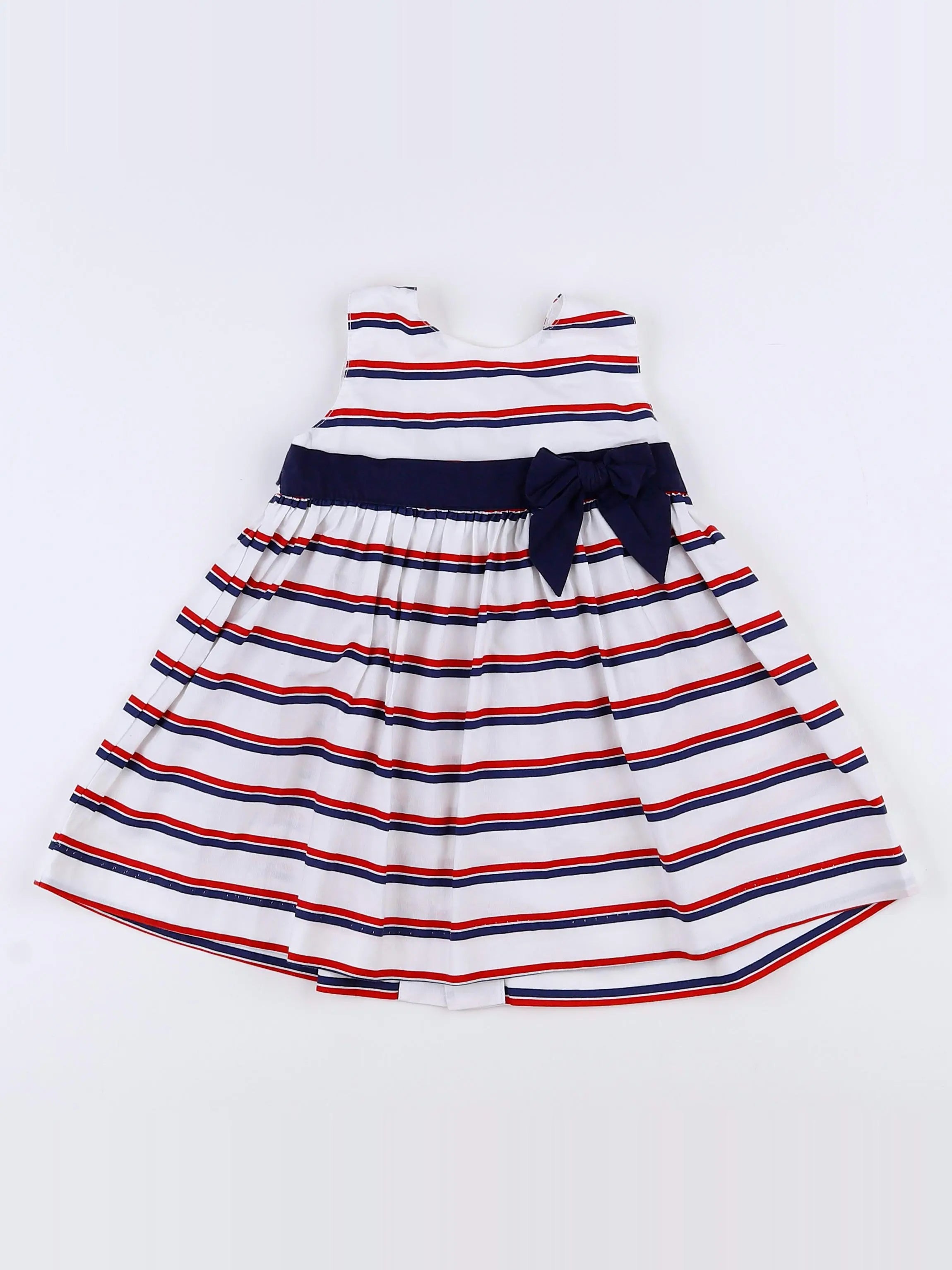 Lola Palacios - robe blanc, rouge, bleu - 12 mois