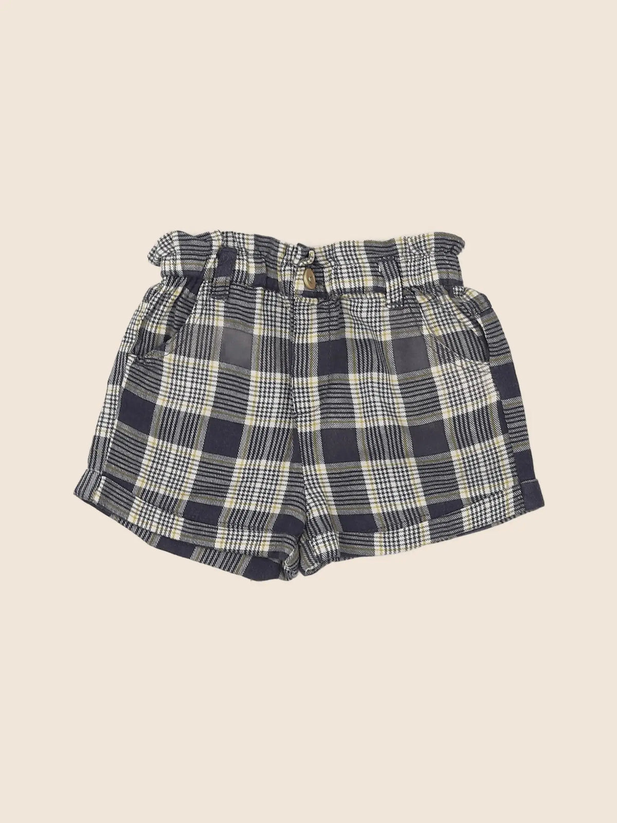 Vertbaudet - short bleu, jaune - 12 mois