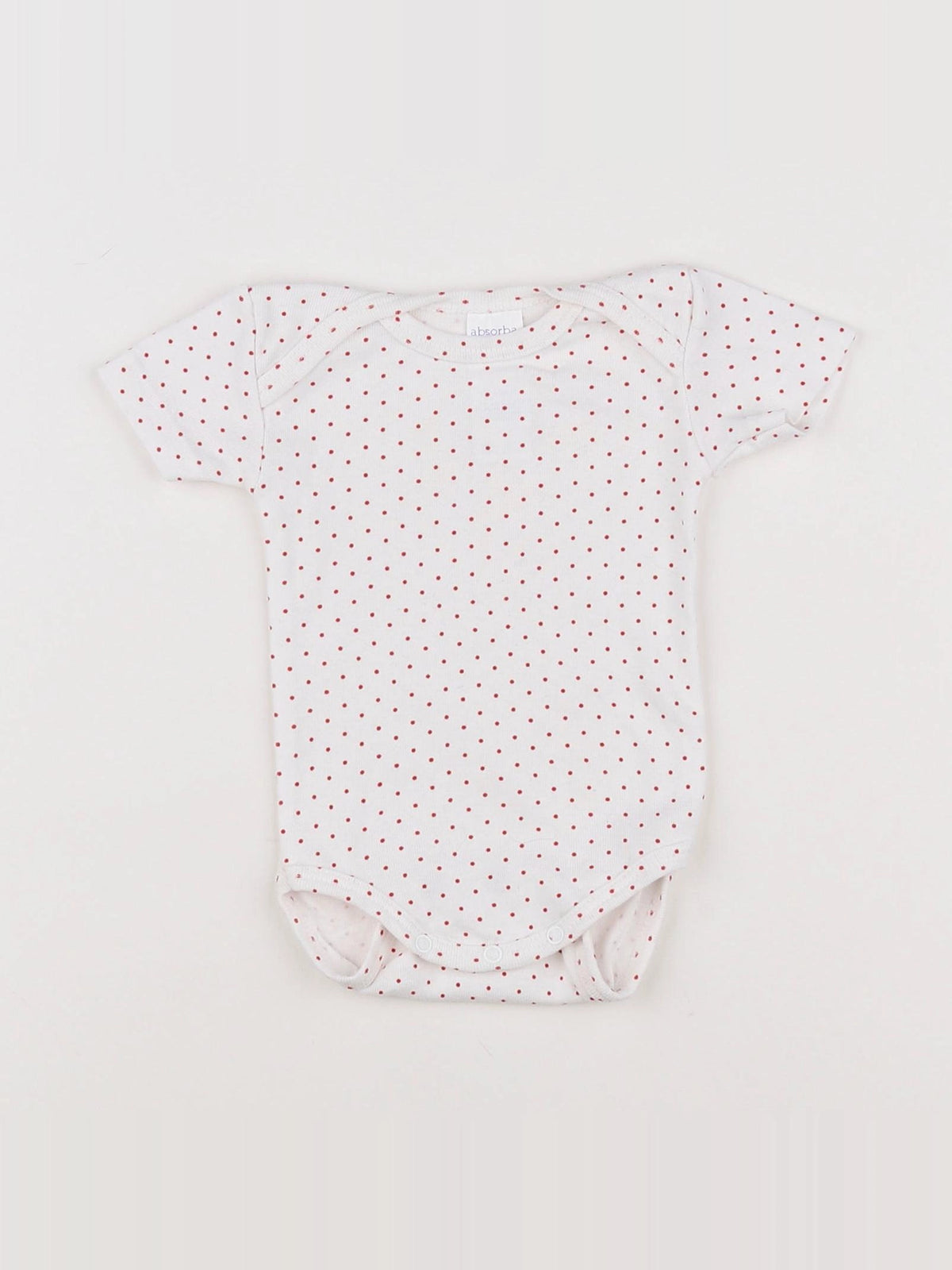 Absorba - body blanc, rouge - 3 mois