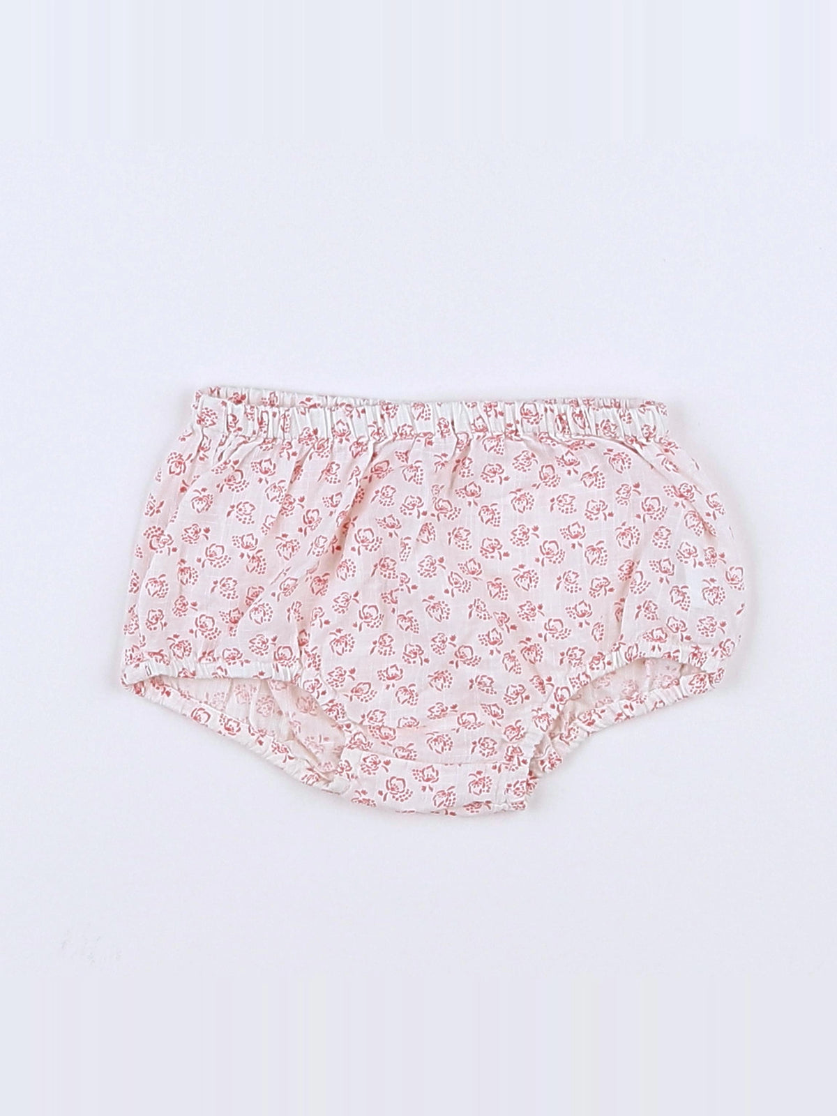 Boutchou - bloomer blanc, rose - 3 mois