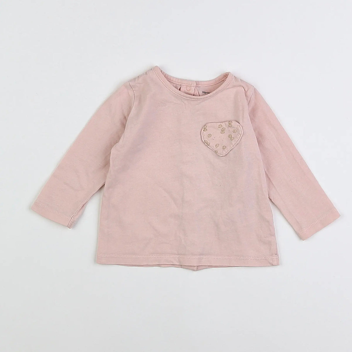Vertbaudet - tee-shirt rose - 6 mois