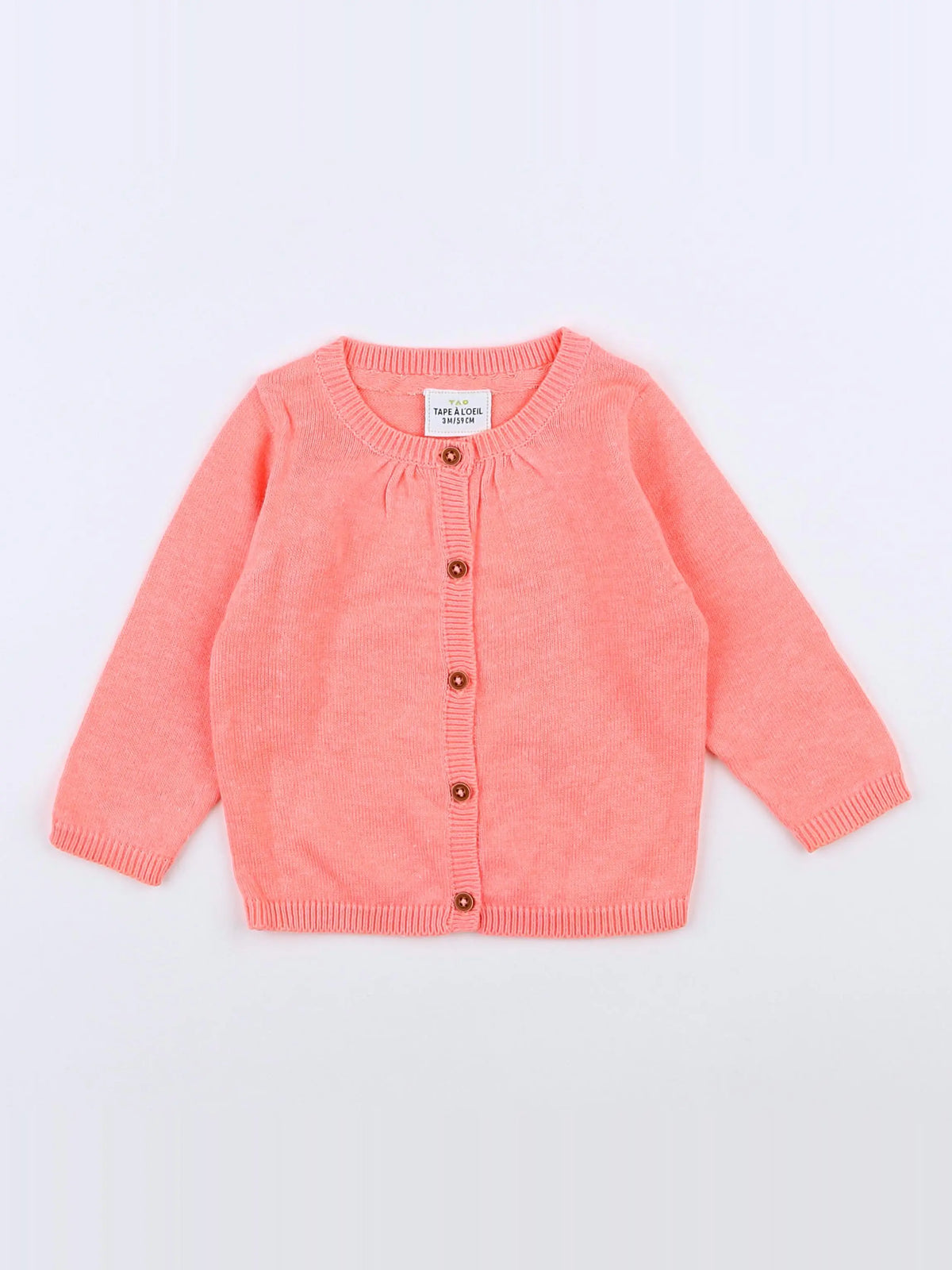 Tape à l'oeil - gilet rose - 3 mois