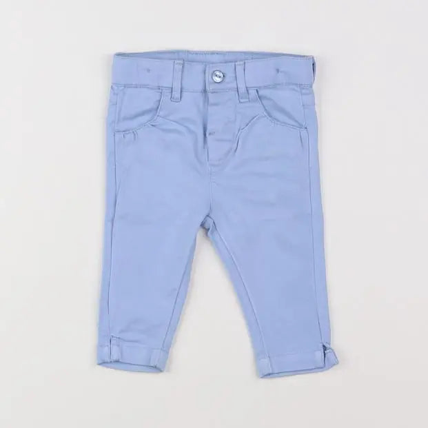 Vertbaudet - pantalon bleu - 3 mois