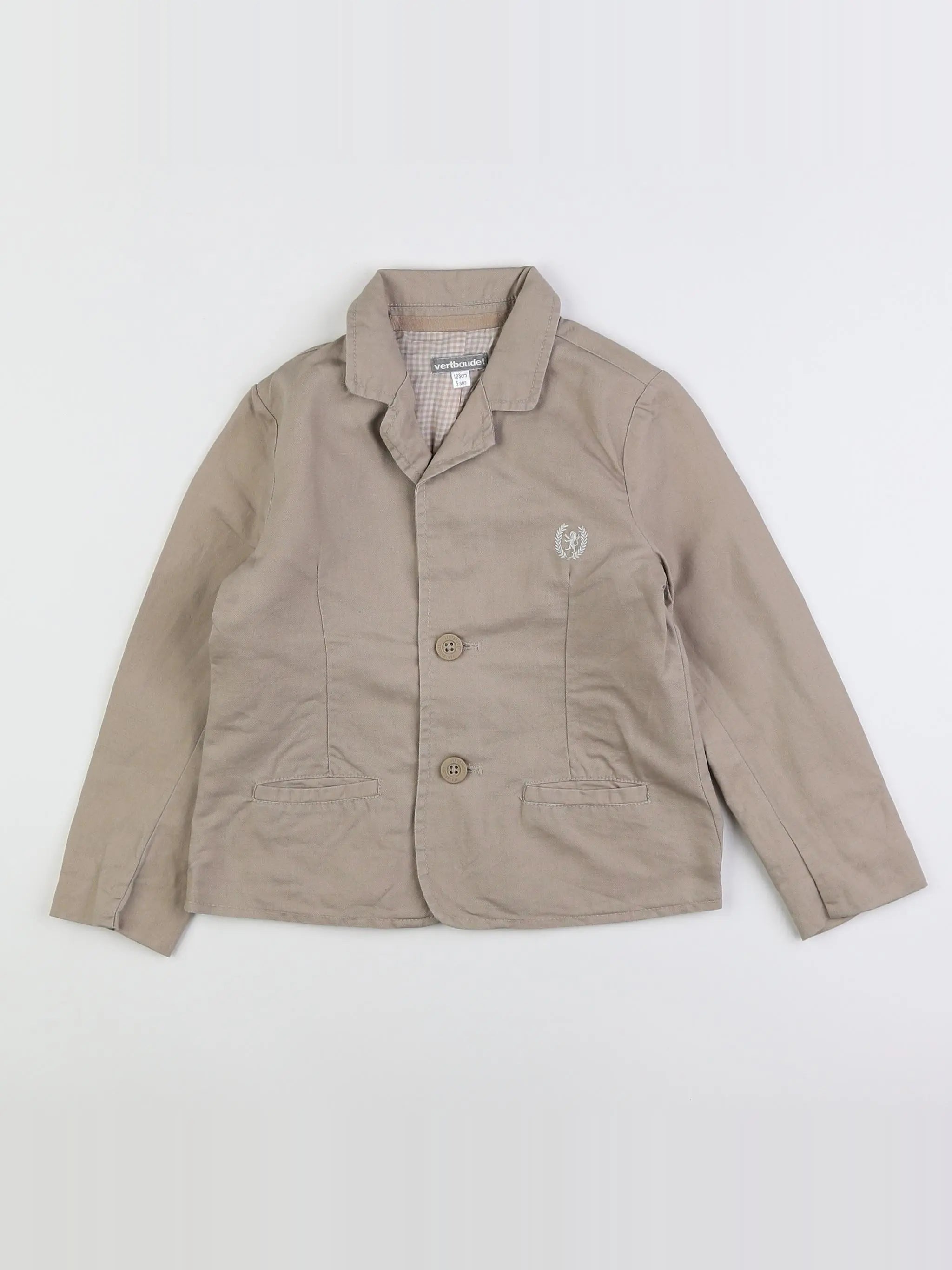 Vertbaudet - veste beige - 5 ans