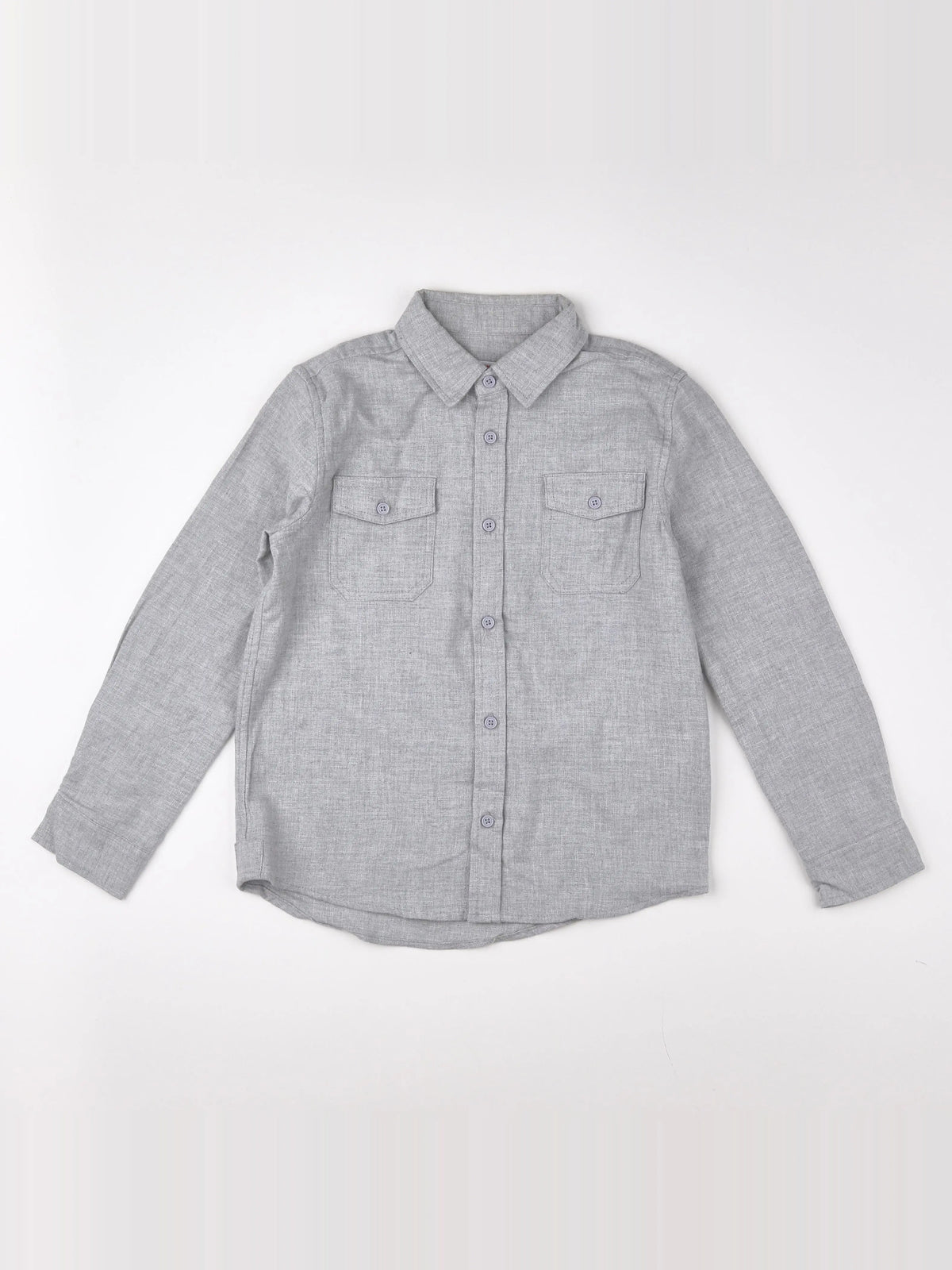 Monoprix - chemise gris - 8 ans