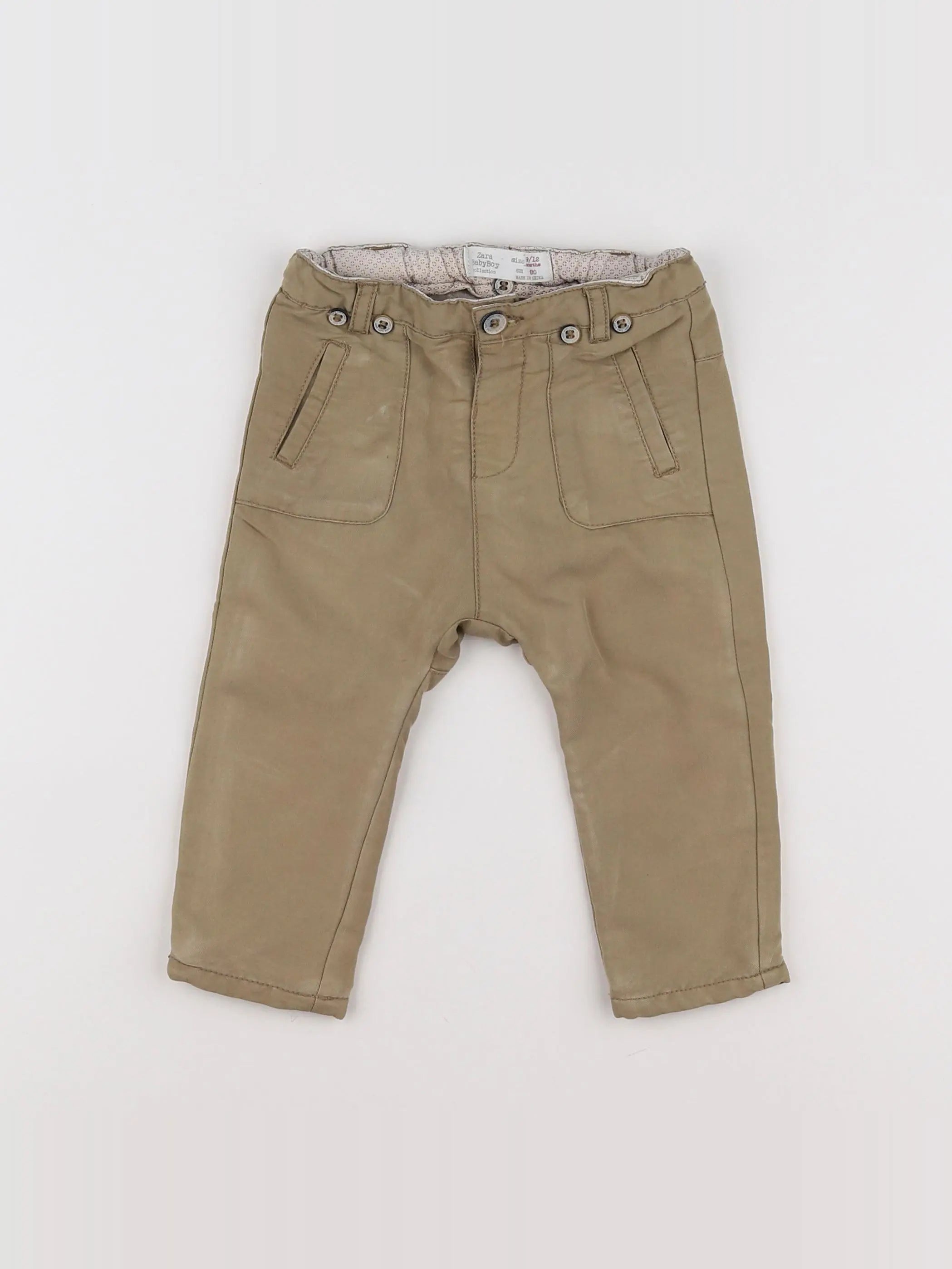 Zara - pantalon marron - 9/12 mois