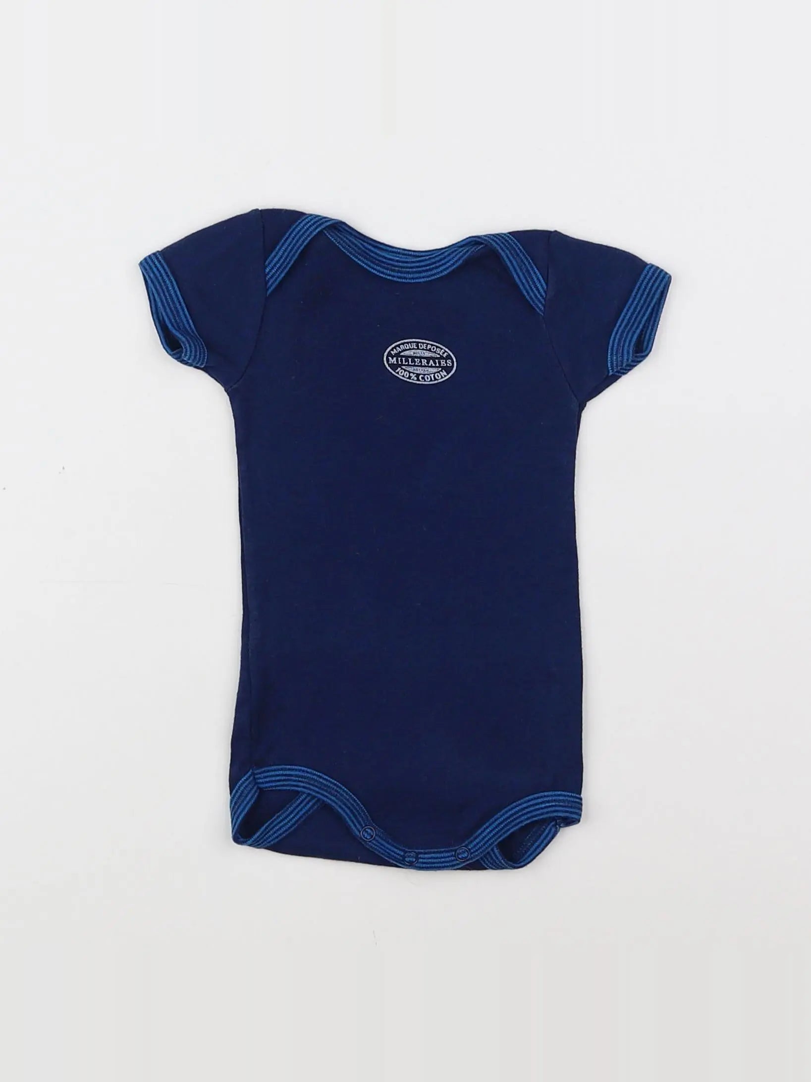 Petit Bateau - body bleu - 3 mois