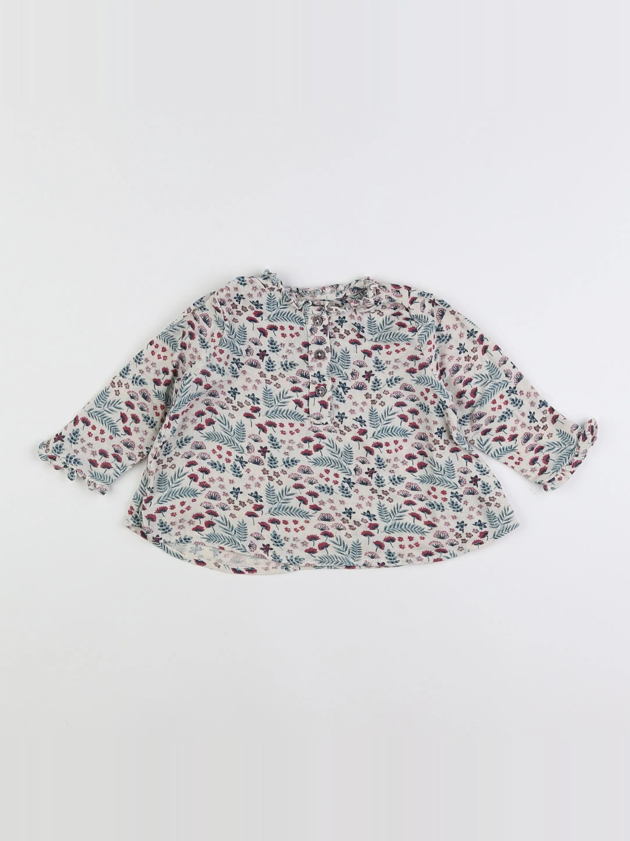 Boutchou - blouse multicolore - 6 mois