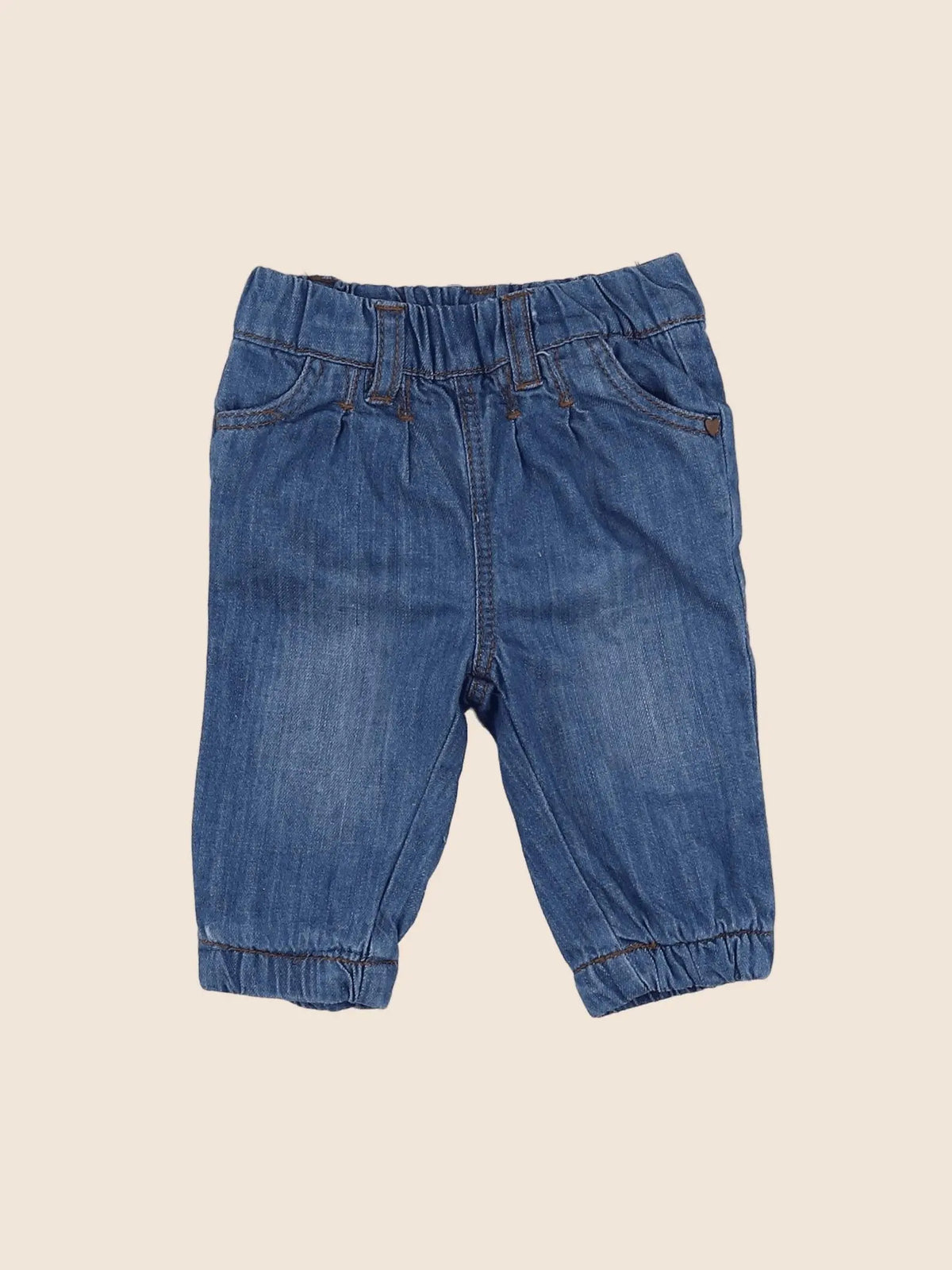 Vertbaudet - jean bleu - 3 mois