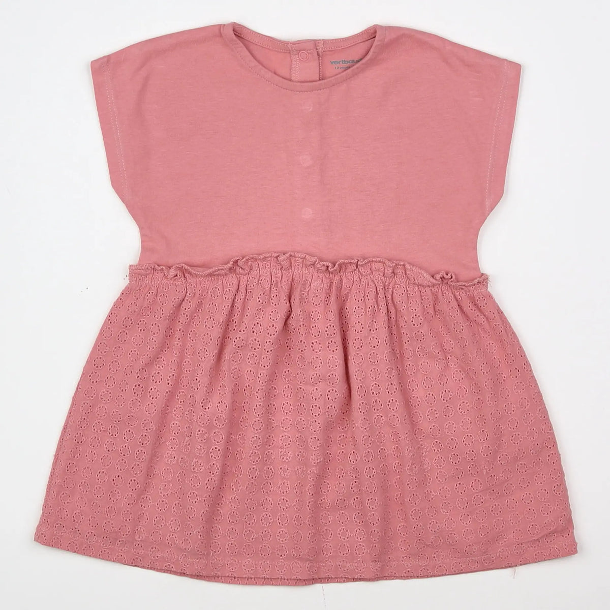 Vertbaudet - robe rose - 12 mois