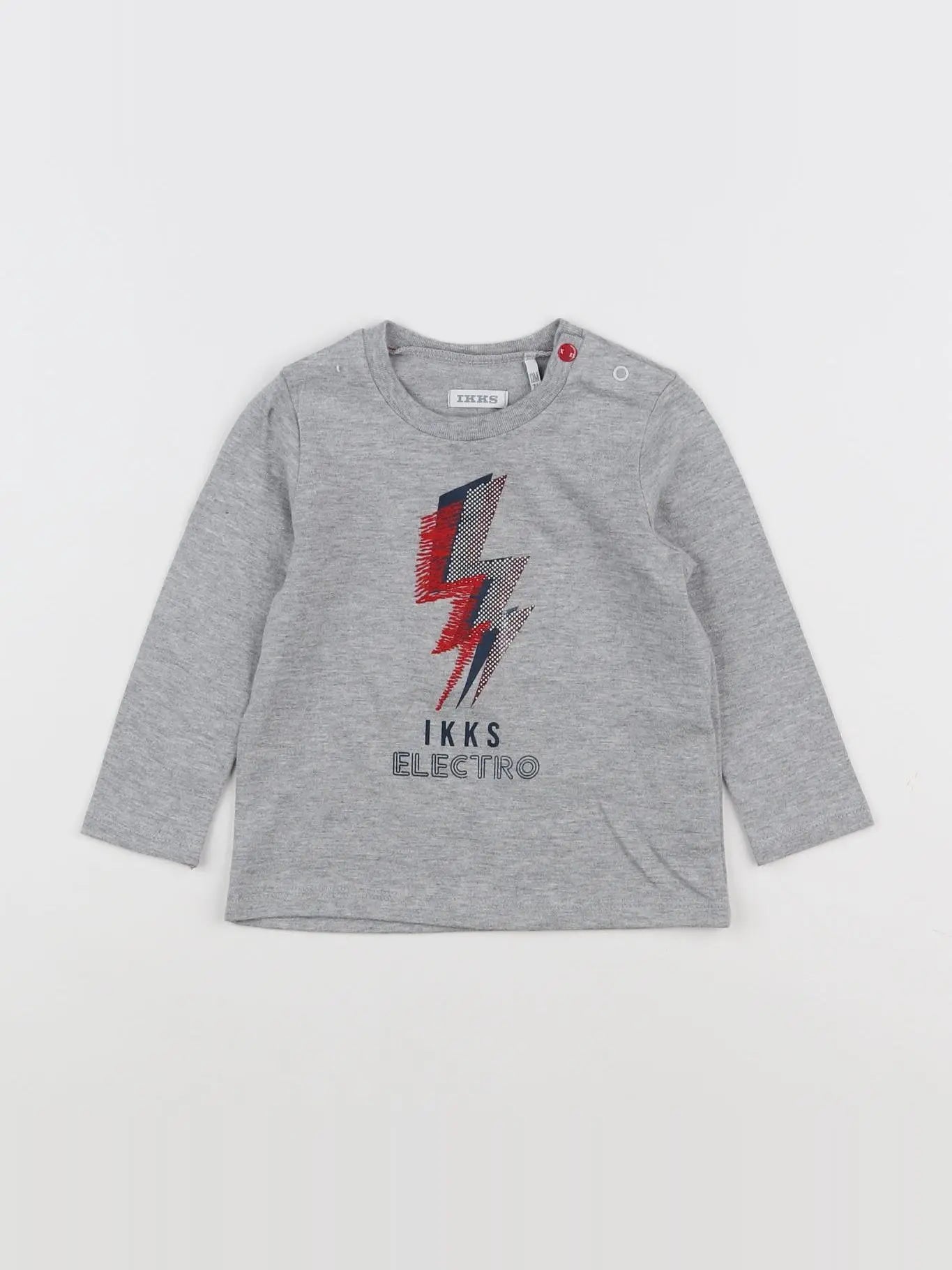 IKKS - tee-shirt gris - 12 mois