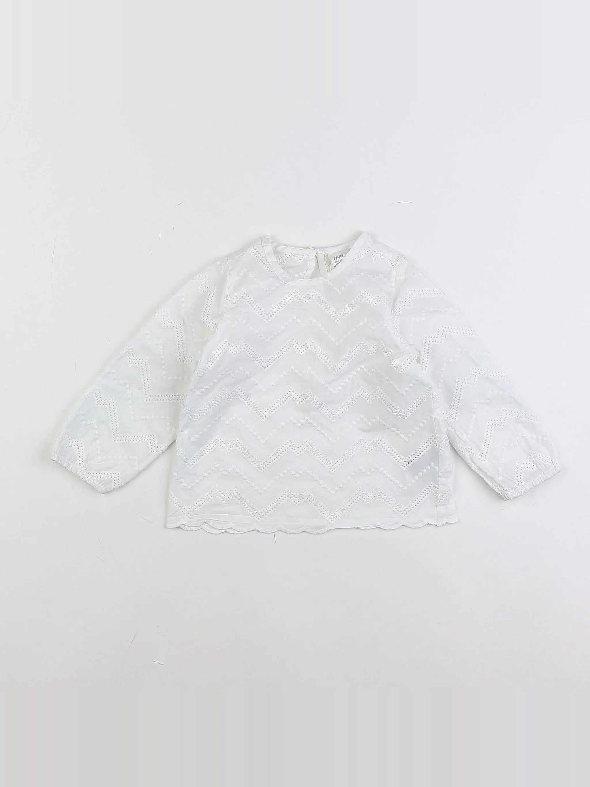 H&M - blouse blanc - 9/12 mois
