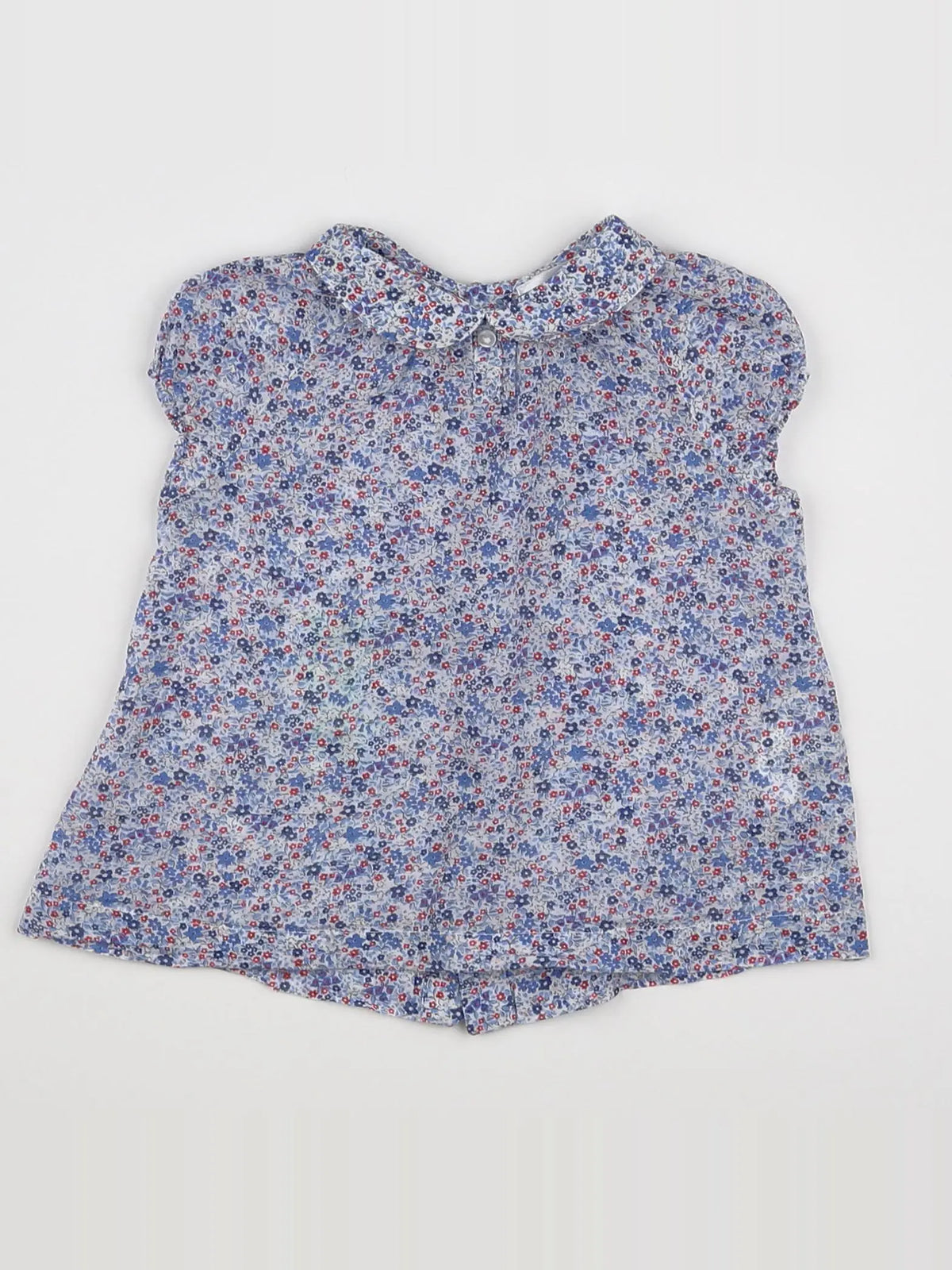 Boutchou - blouse bleu - 12 mois