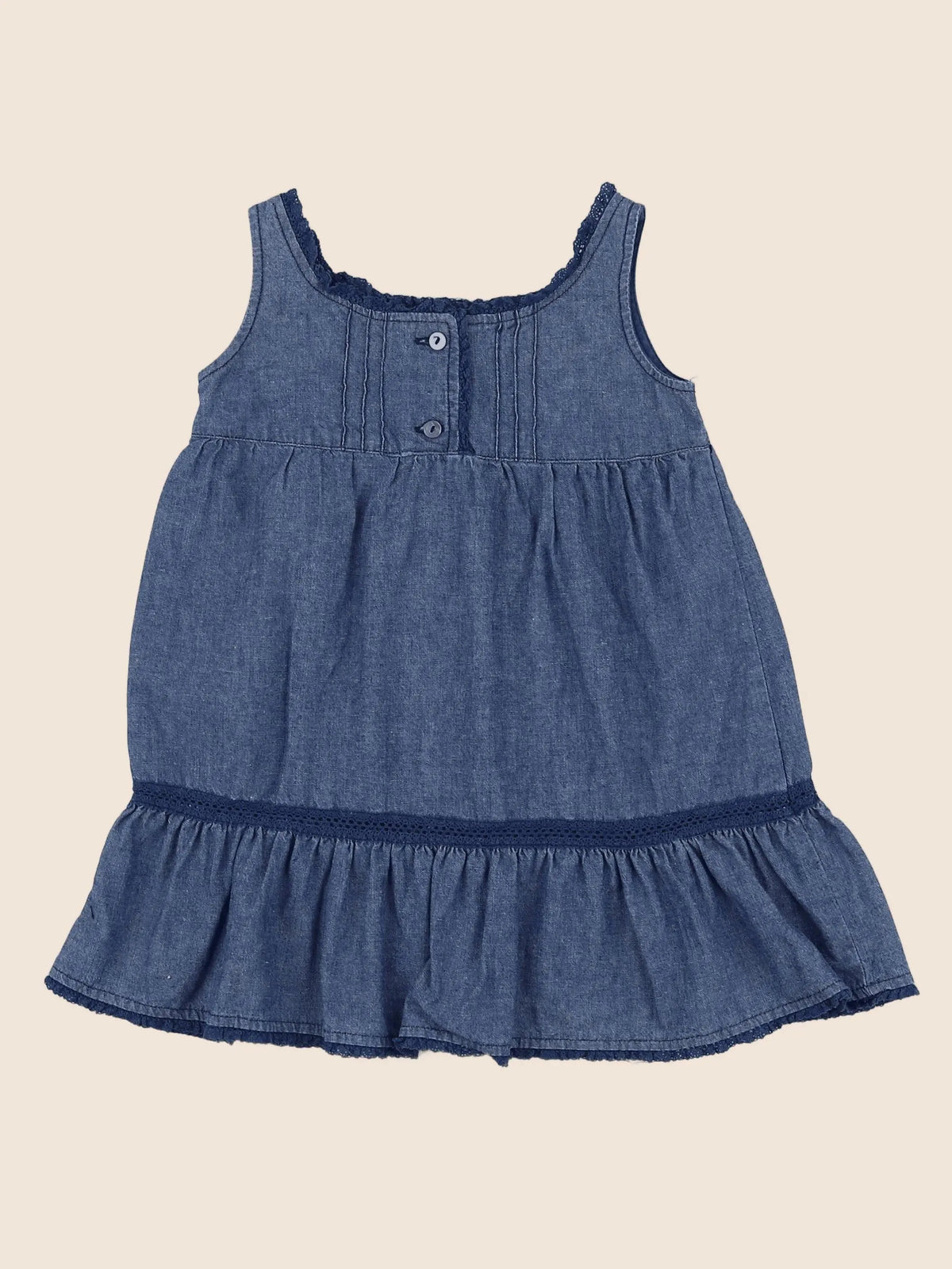 Petit Bateau - robe bleu - 12 mois