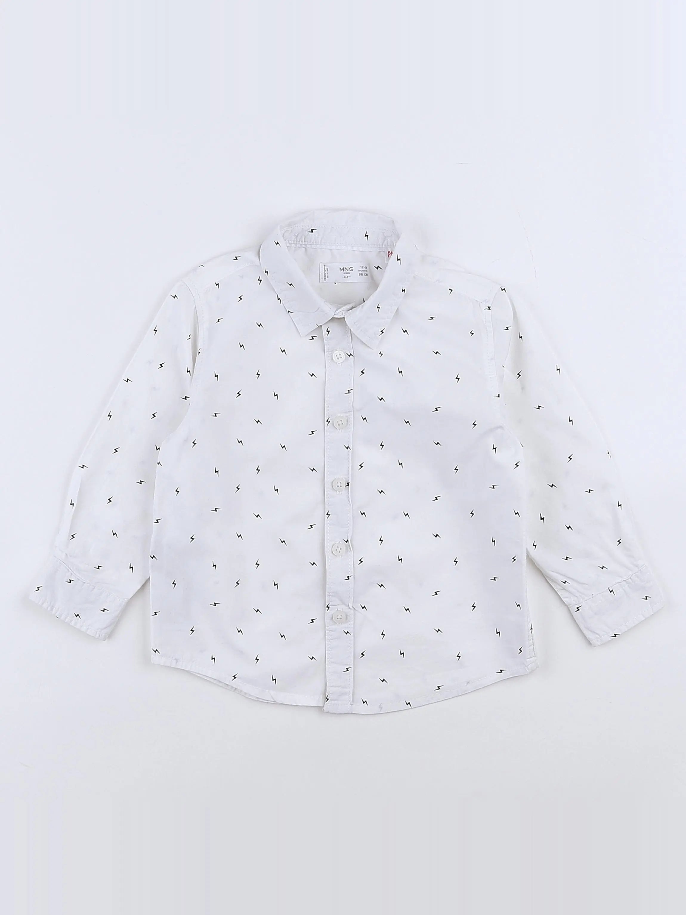 Mango - chemise blanc - 12/18 mois