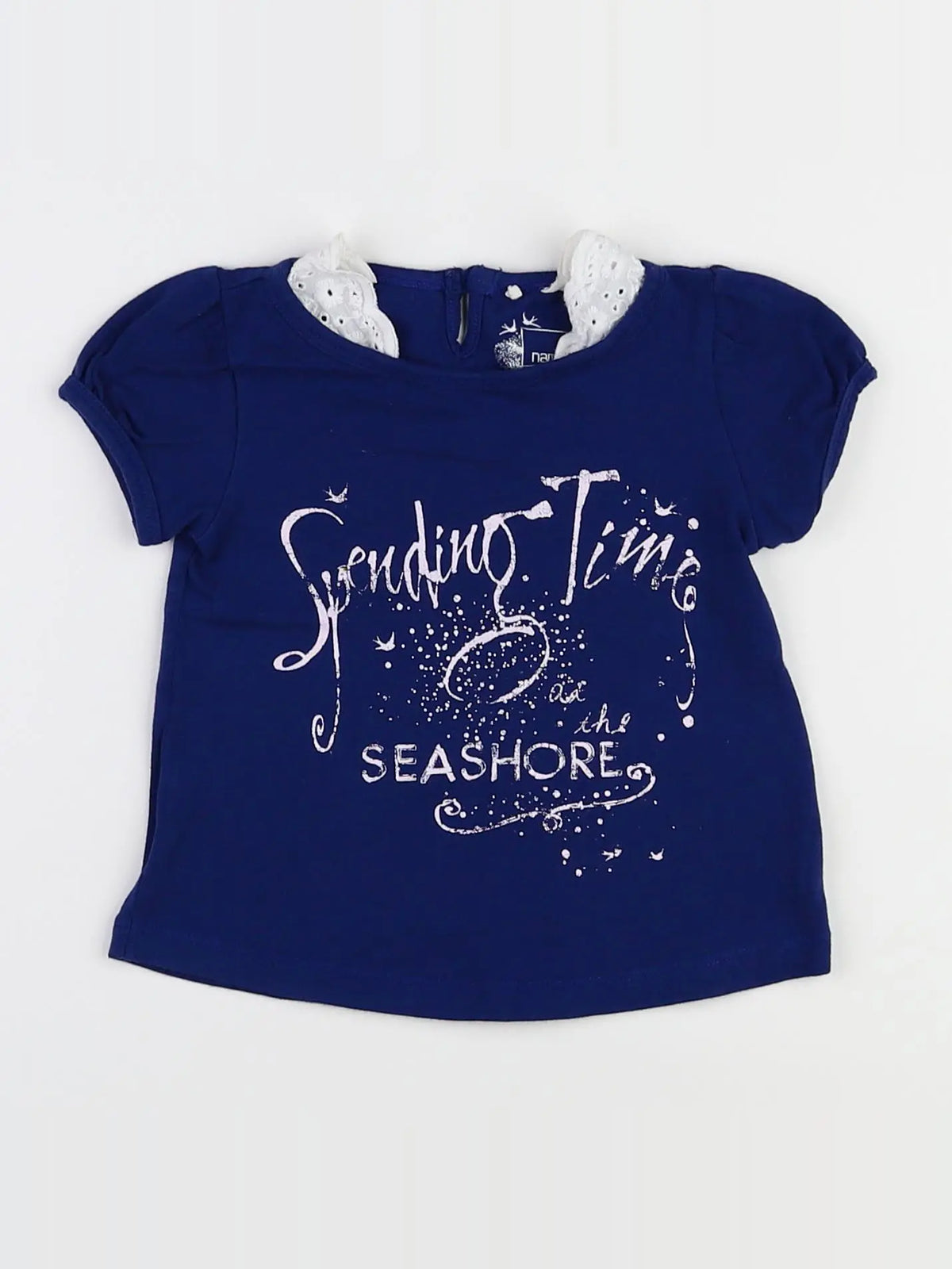 Name it - tee-shirt bleu, argent - 9/12 mois