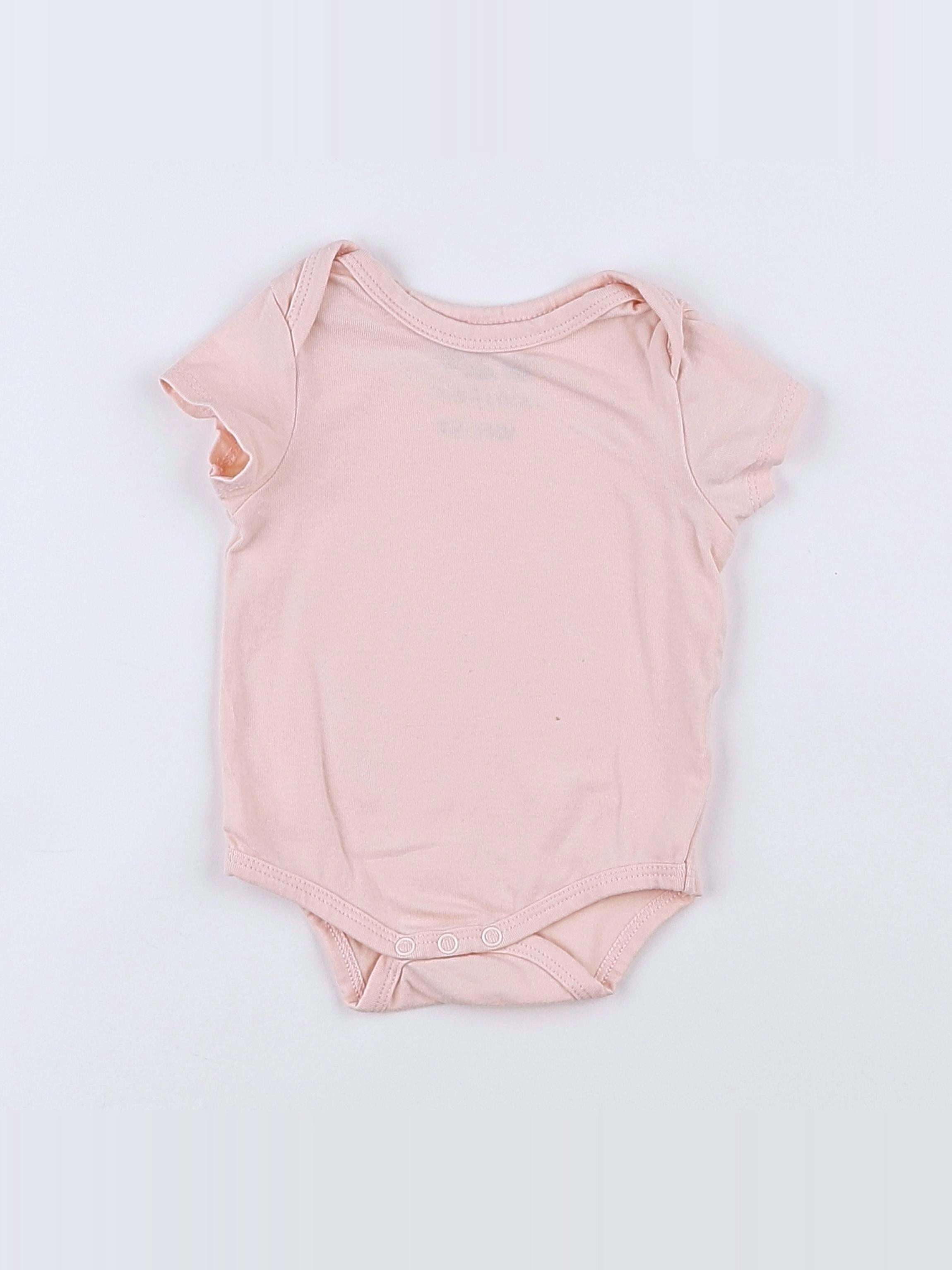 Tape à l'oeil - body rose - 3 mois