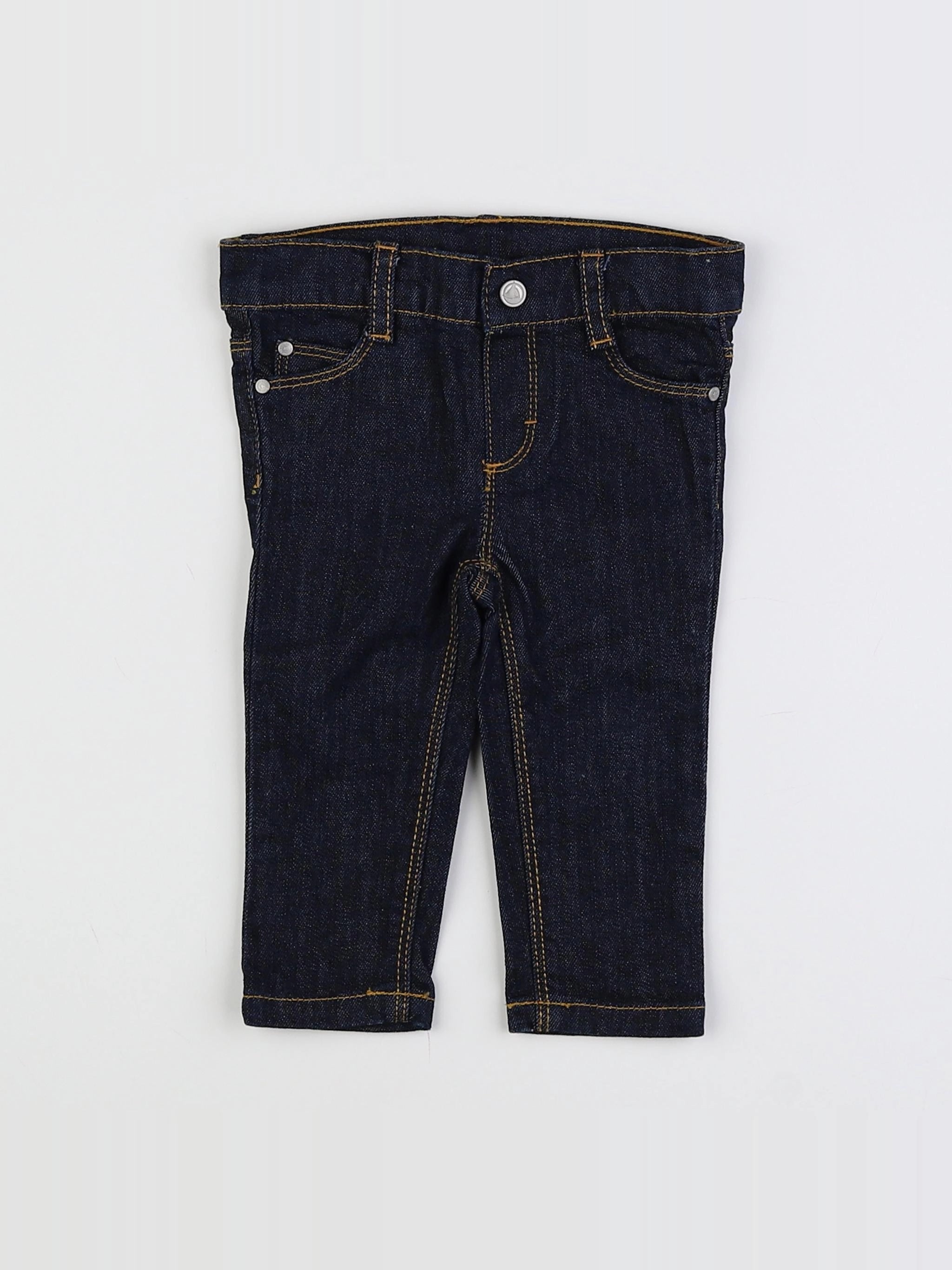 Petit Bateau - jean bleu - 6 mois