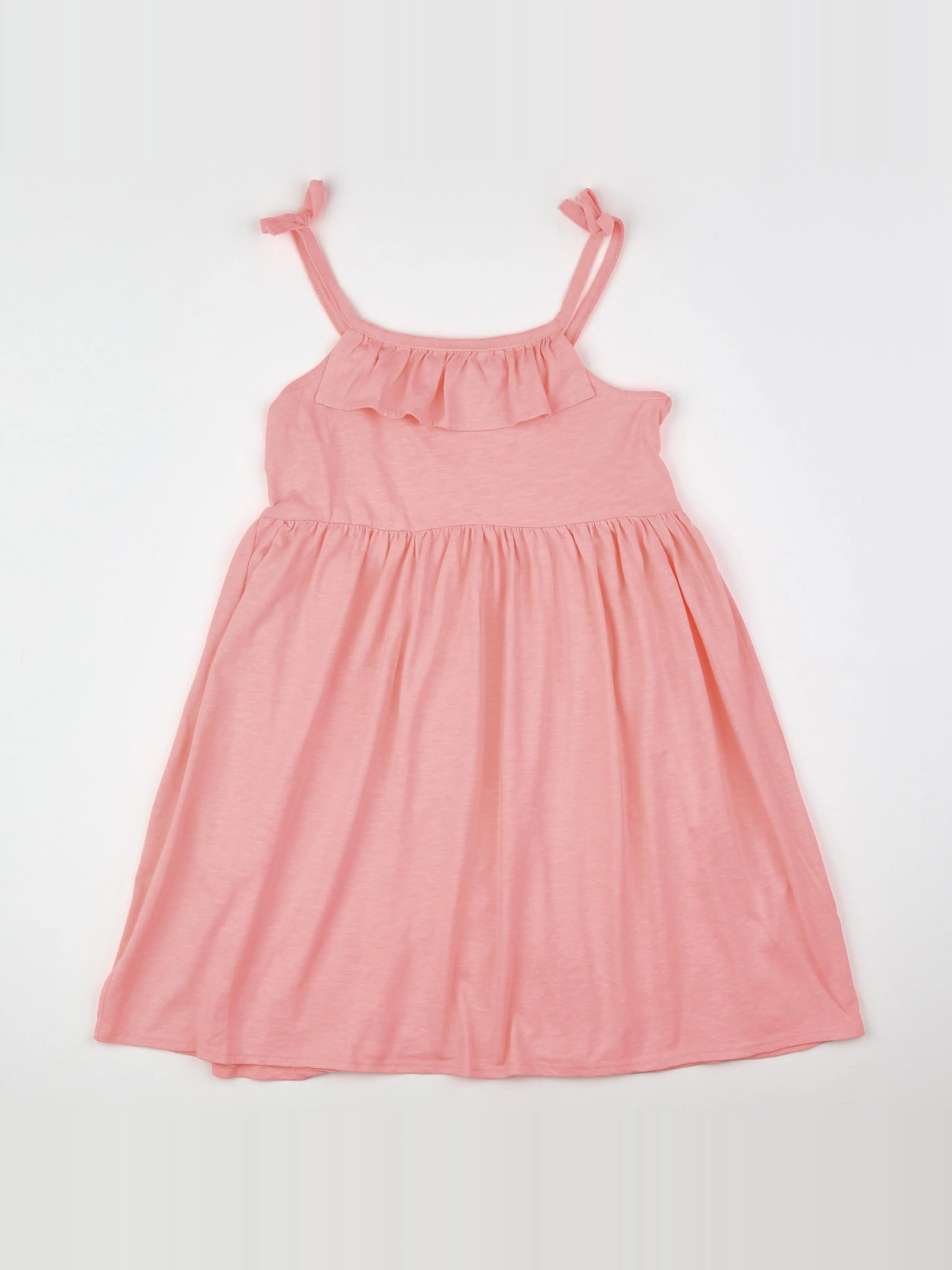 Vertbaudet - robe rose fluo - 10 ans