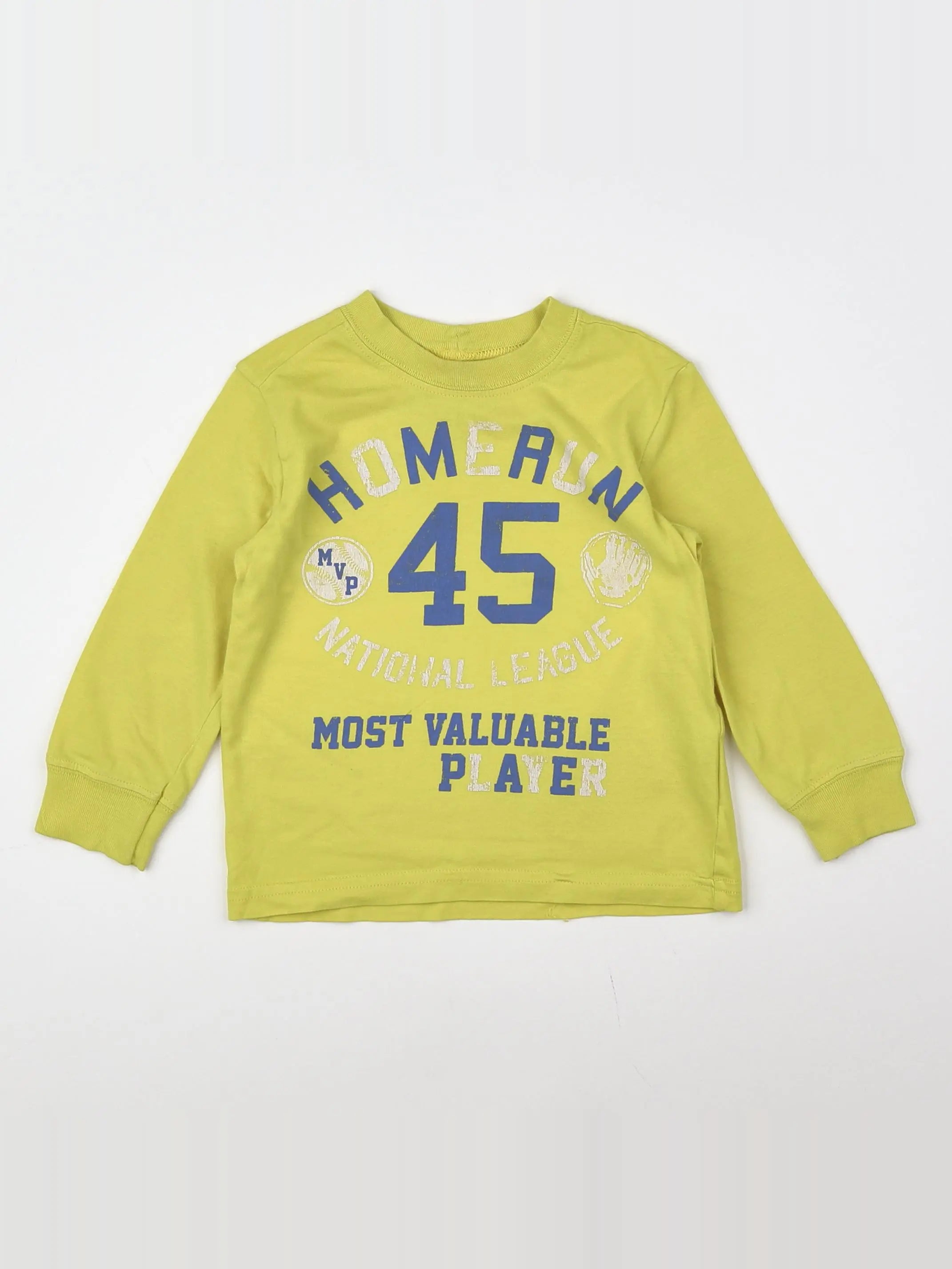 Benetton - tee-shirt jaune - 12 mois