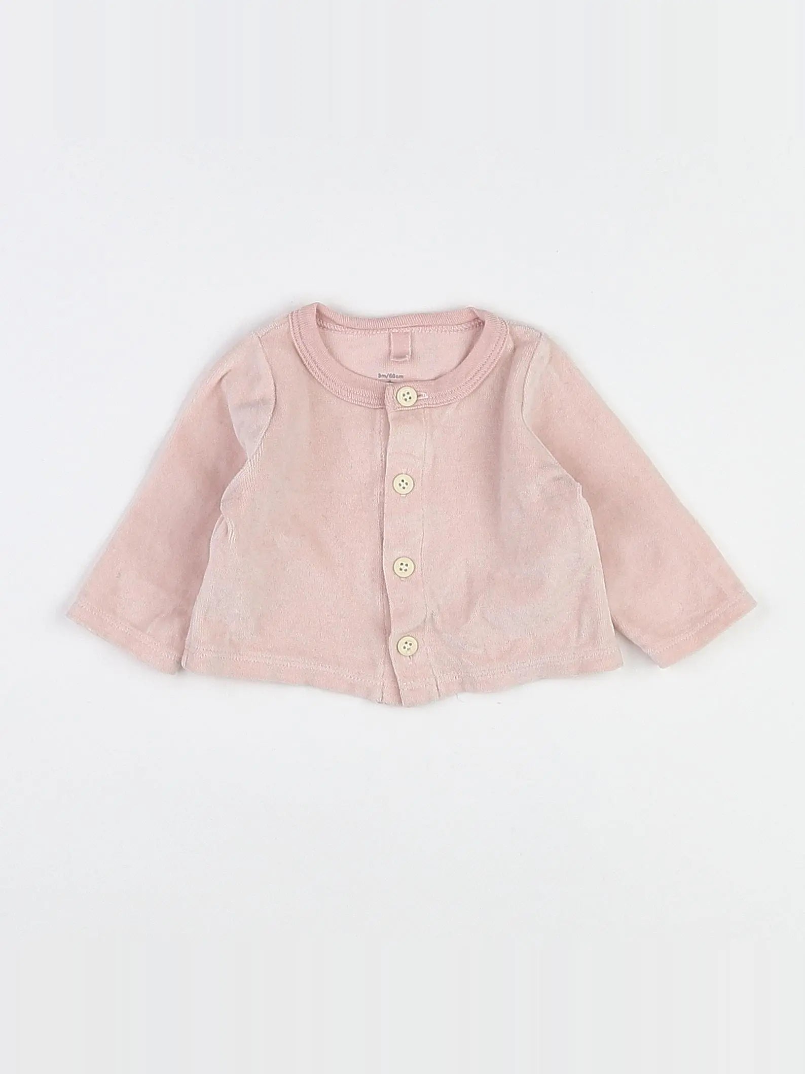 Petit Bateau - sweat rose - 3 mois