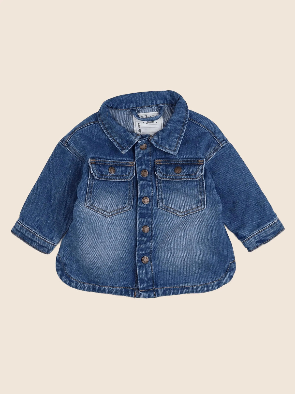 Vertbaudet - chemise bleu - 6 mois