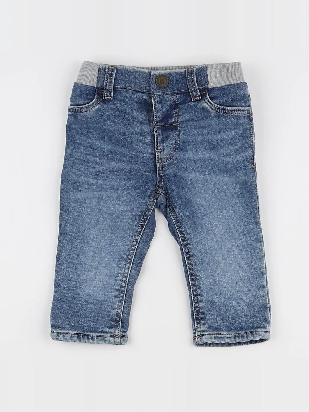 H&M - jean bleu - 3/6 mois