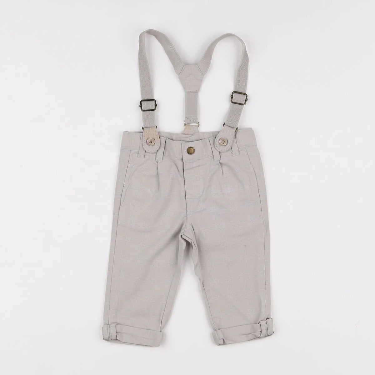 Vertbaudet - pantalon beige - 6 mois
