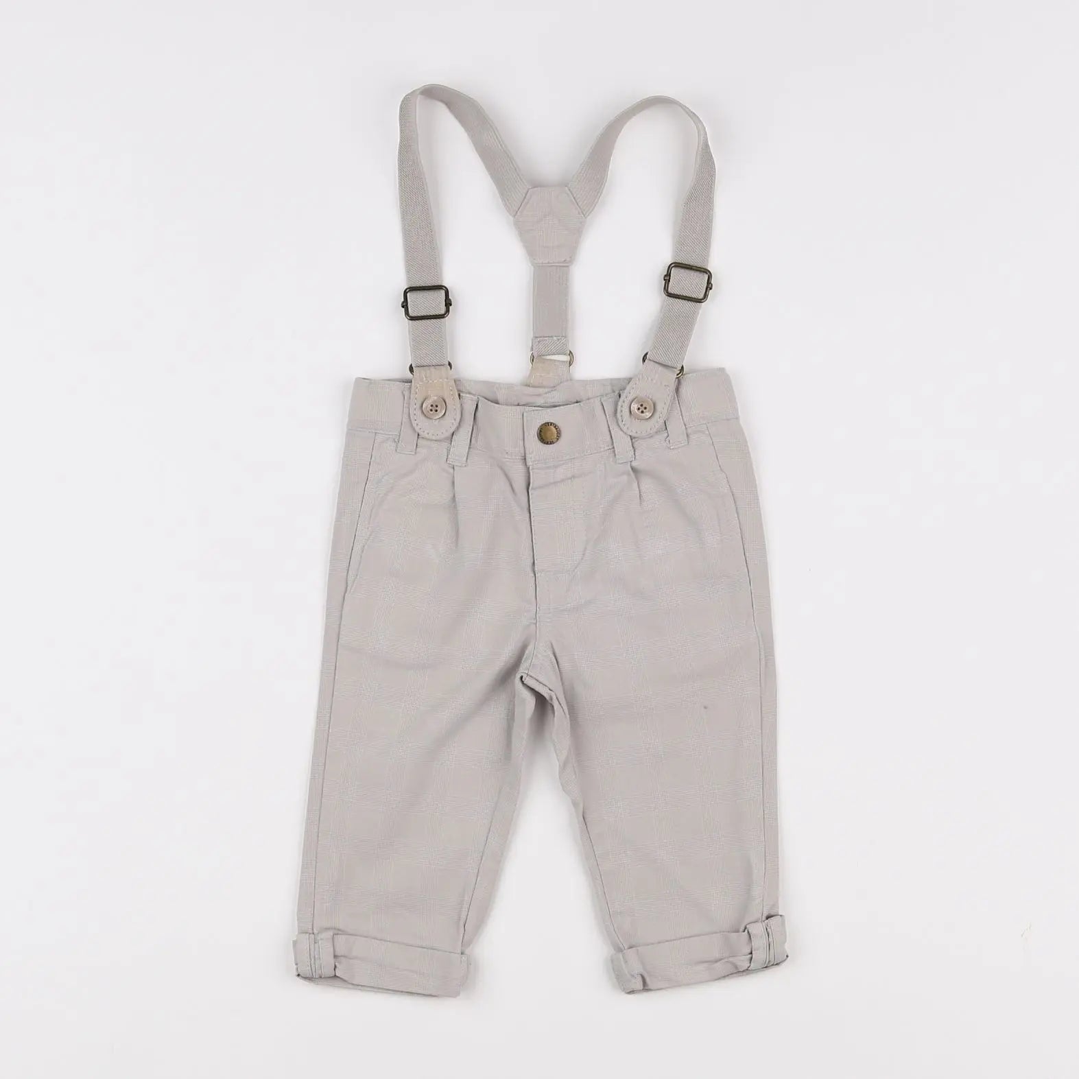 Vertbaudet - pantalon beige - 6 mois