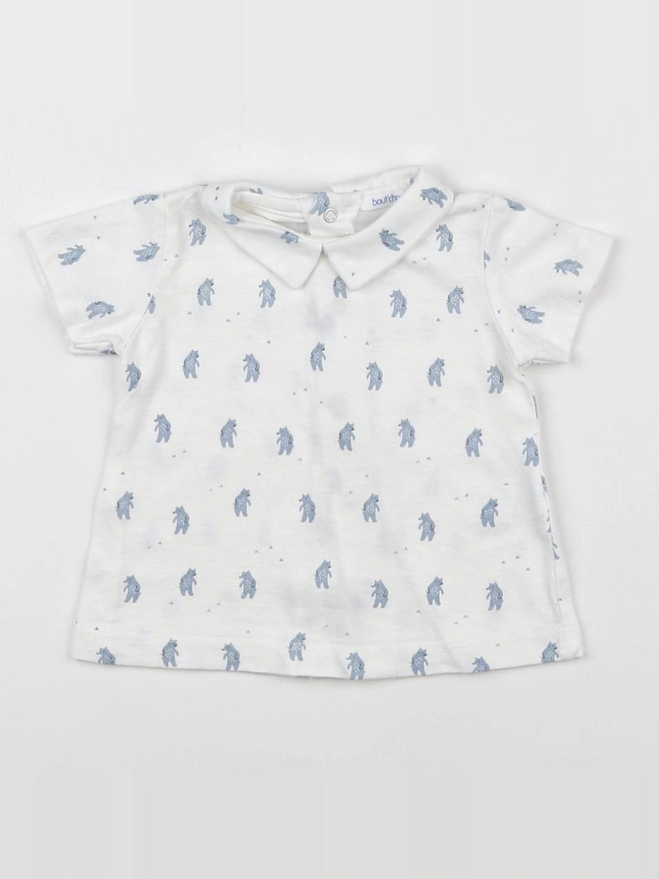 Boutchou - tee-shirt bleu - 3 mois